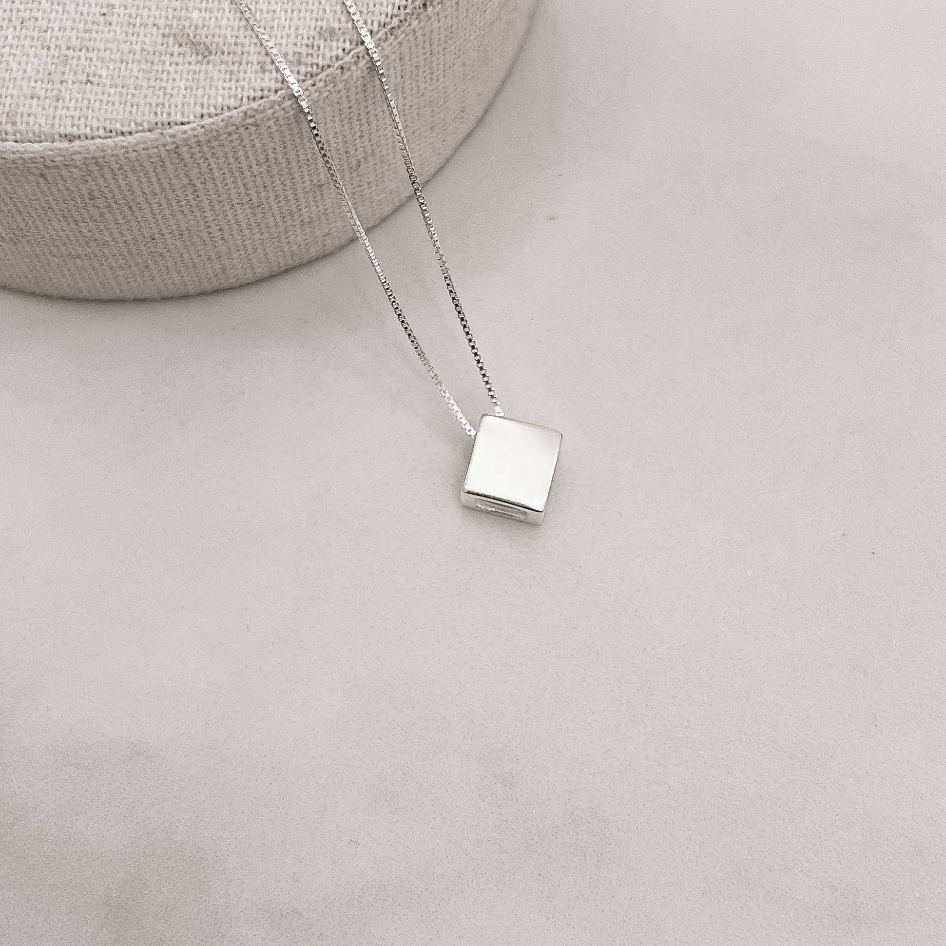 Imagem Colar losango passante 8mm 45cm