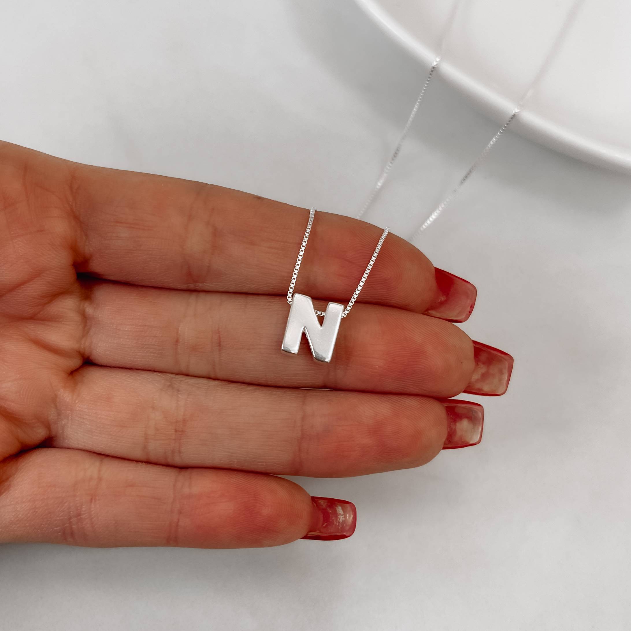 Imagem Colar letra N 9mm 45cm