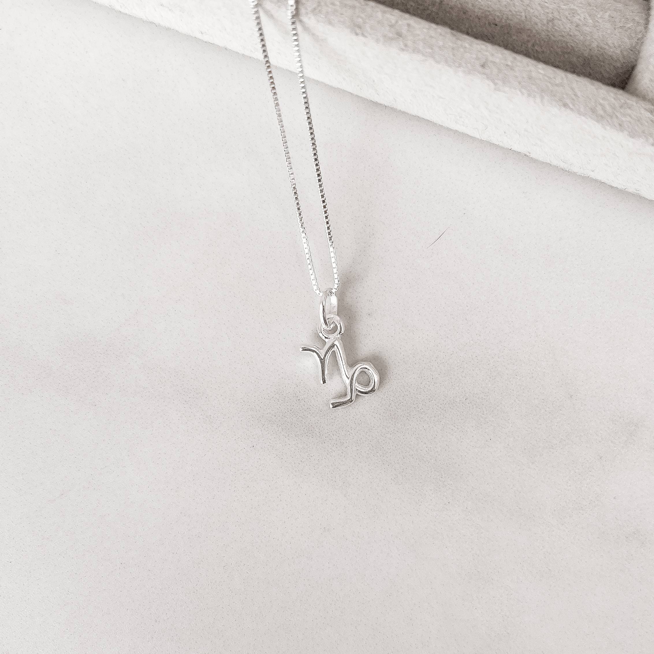 Imagem Colar pingente signo Capricórnio 10mm 45cm