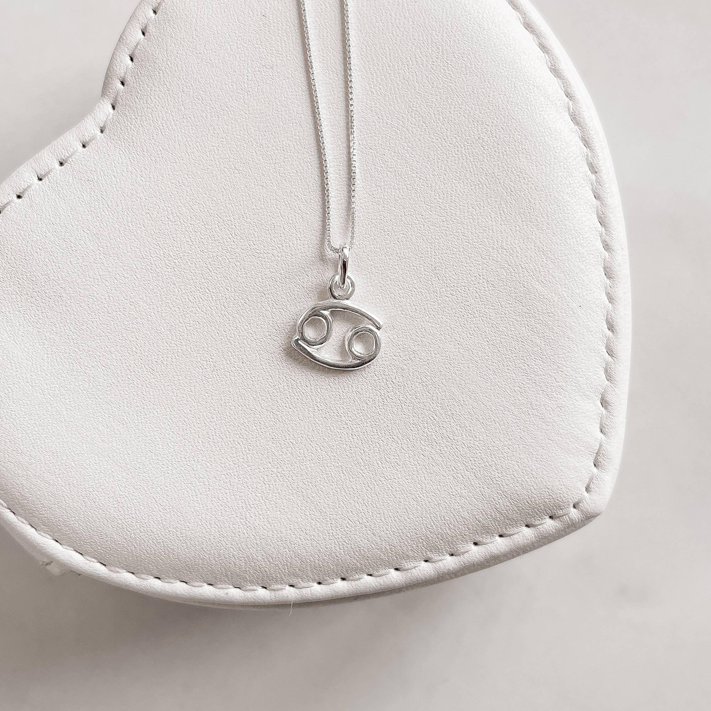 Imagem Colar pingente signo Câncer 11mm 45cm