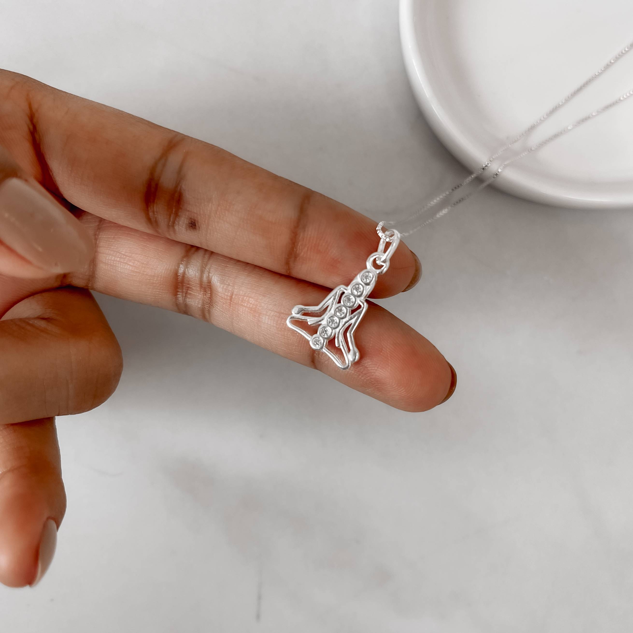 Imagem Colar pingente meditação 15mm 45cm