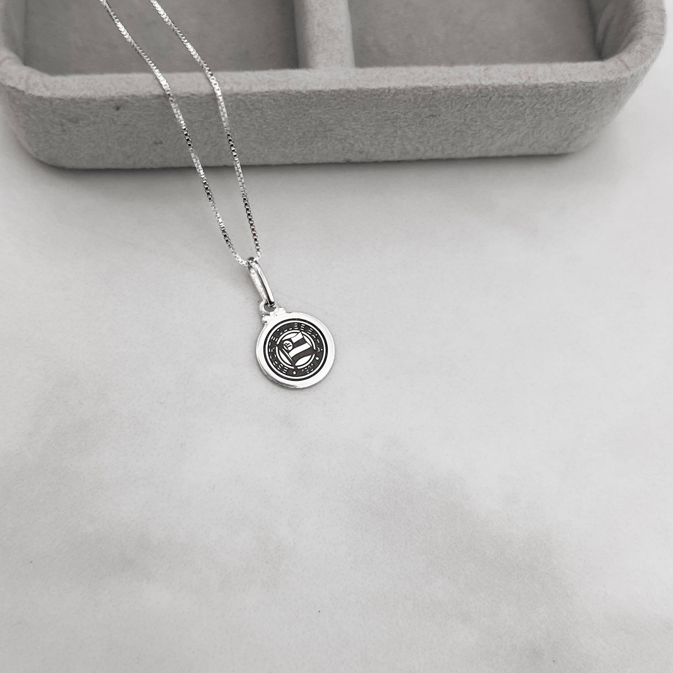 Imagem Colar pingente medalha time Bahia 12mm 40cm