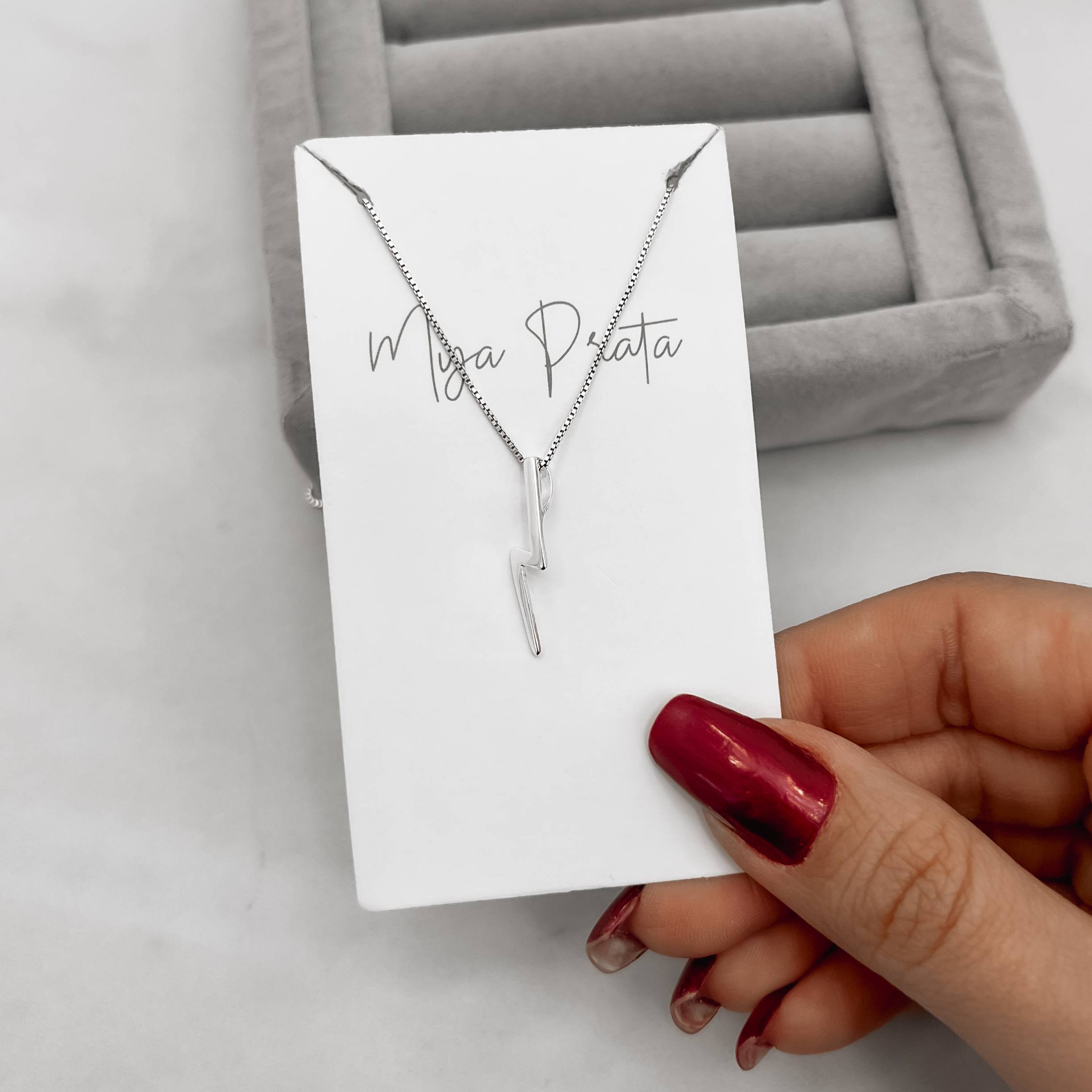 Imagem Colar raio passante 22mm 45cm