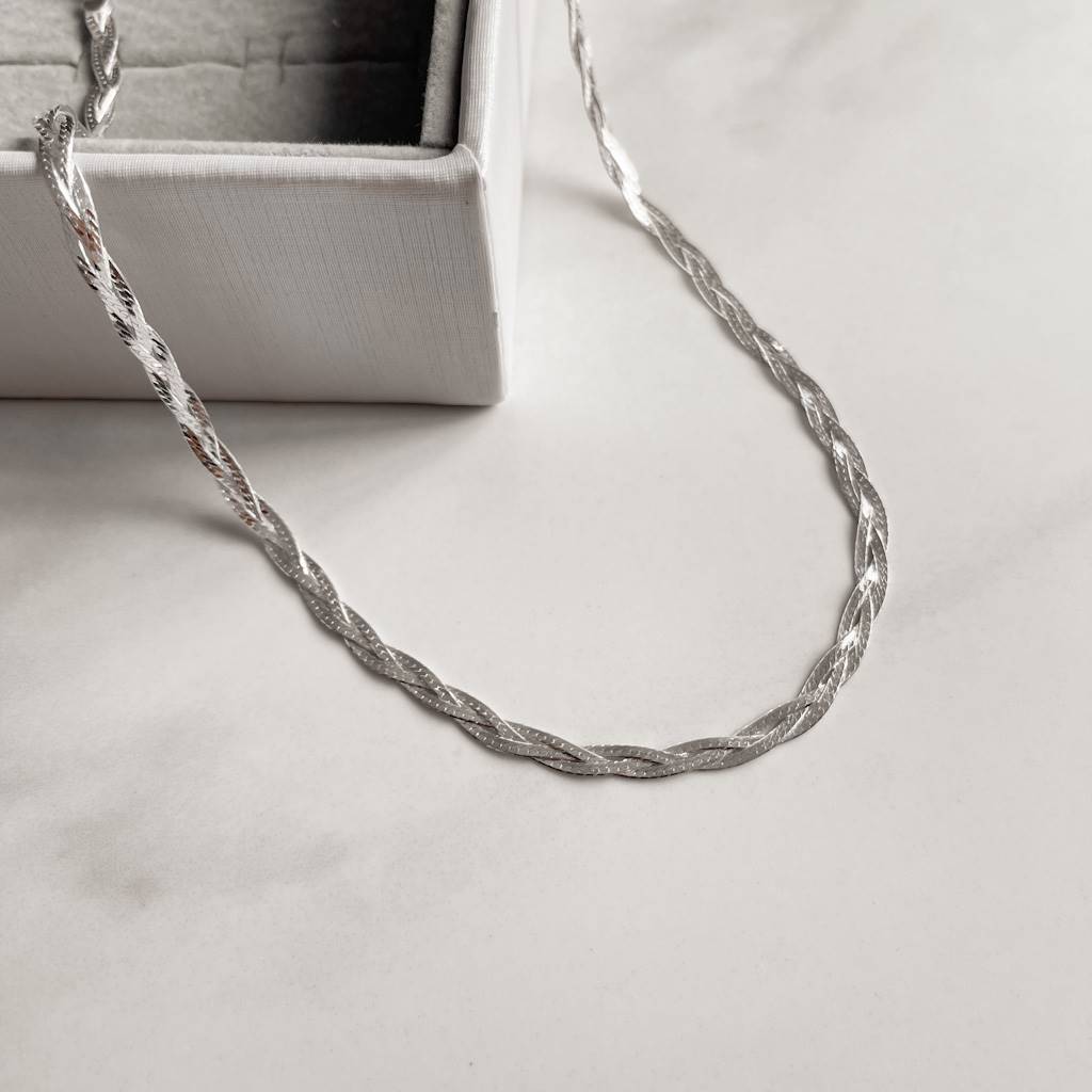 Imagem Colar trança 3 fios 45cm