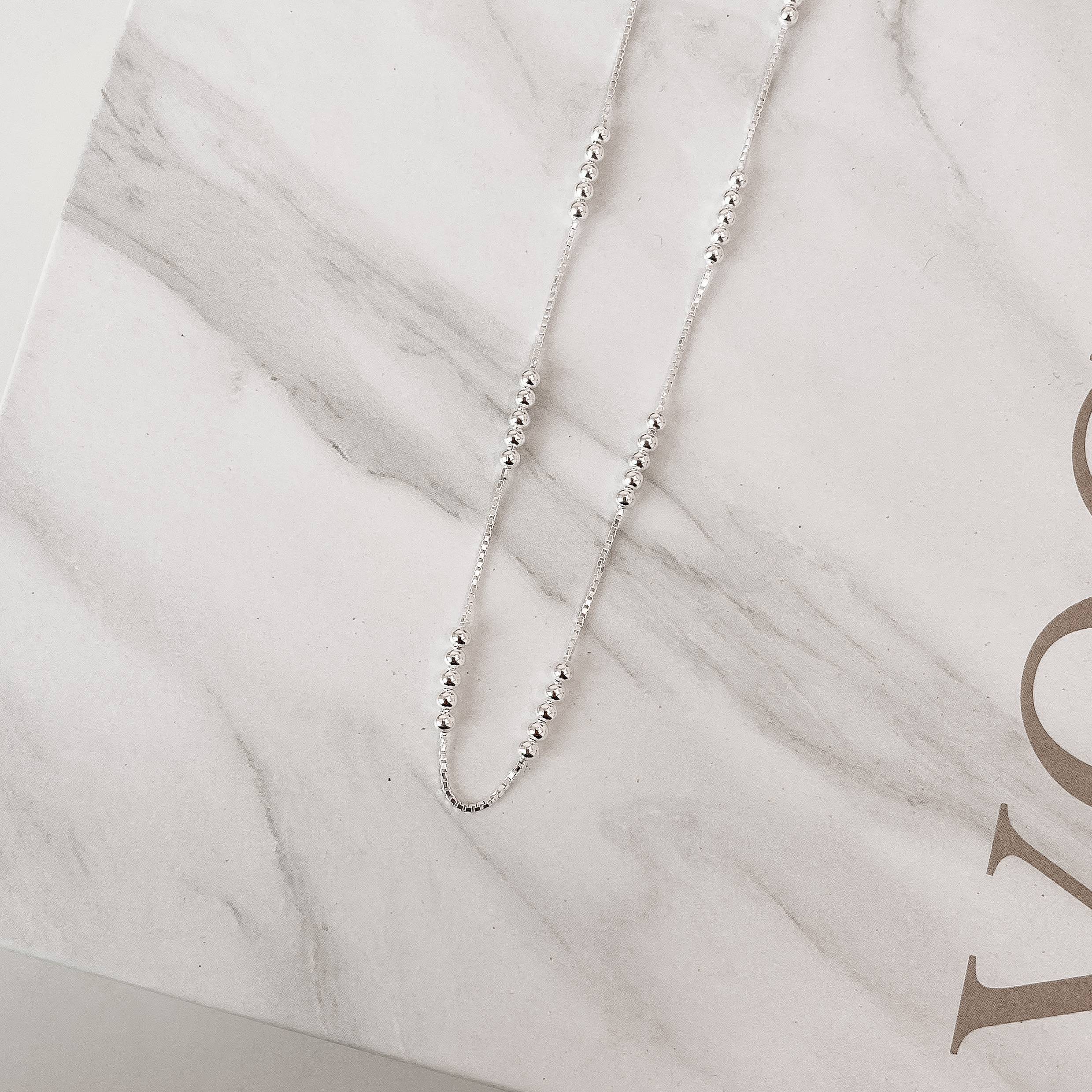 Imagem Secundária Corrente veneziana v15 com detalhe 5 bolas 2.5 45cm