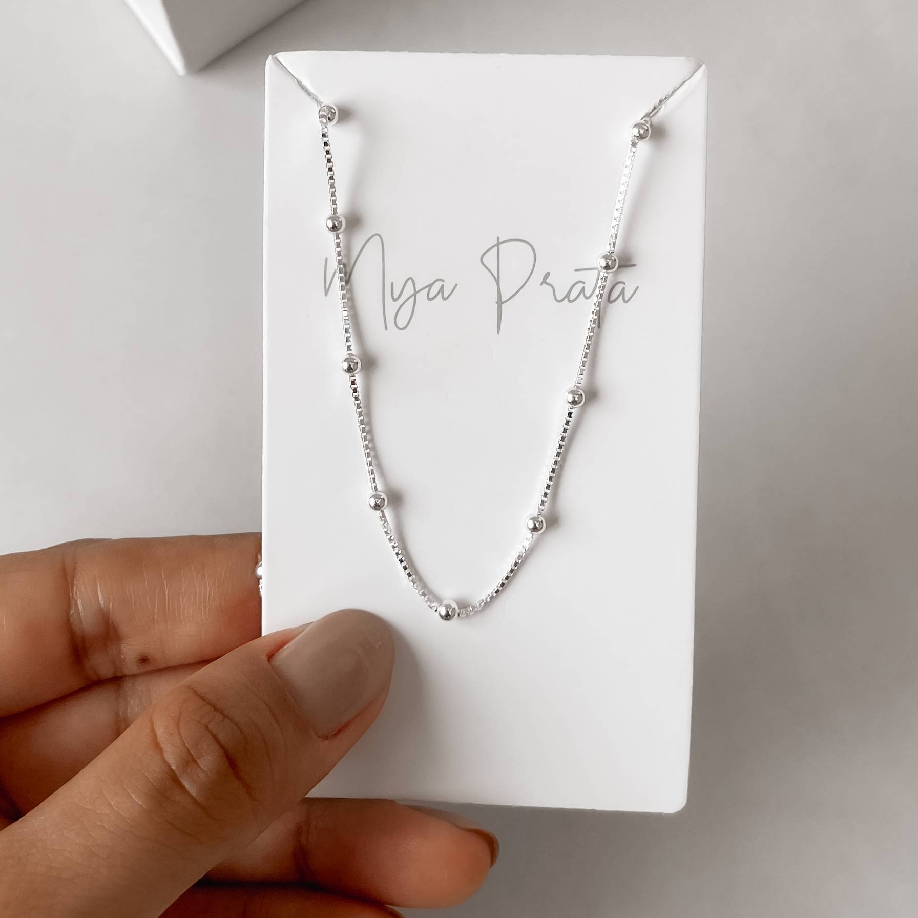 Imagem Secundária Corrente veneziana v15 com bolas 2.4 45cm