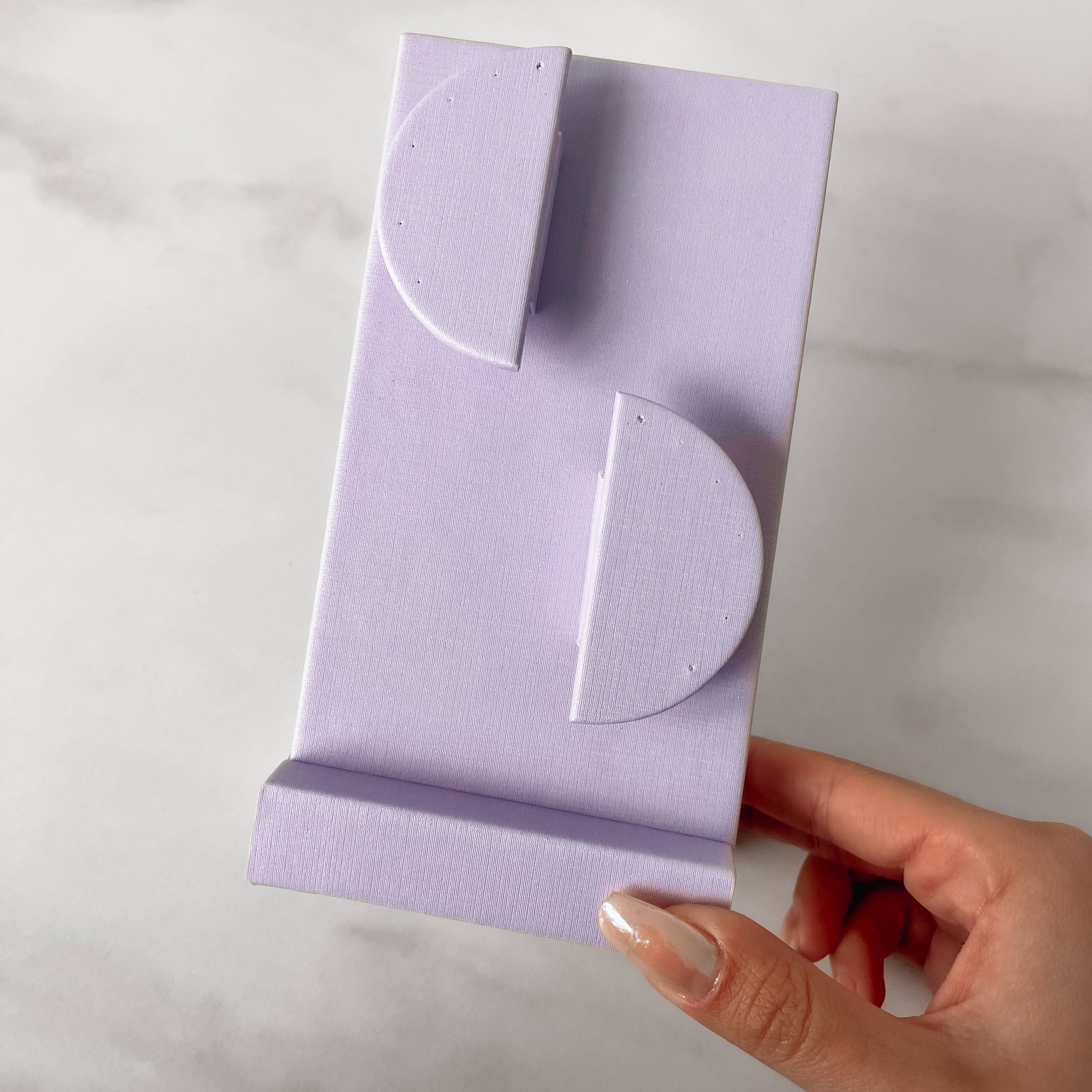 Mostruário orelha dupla napa lavanda