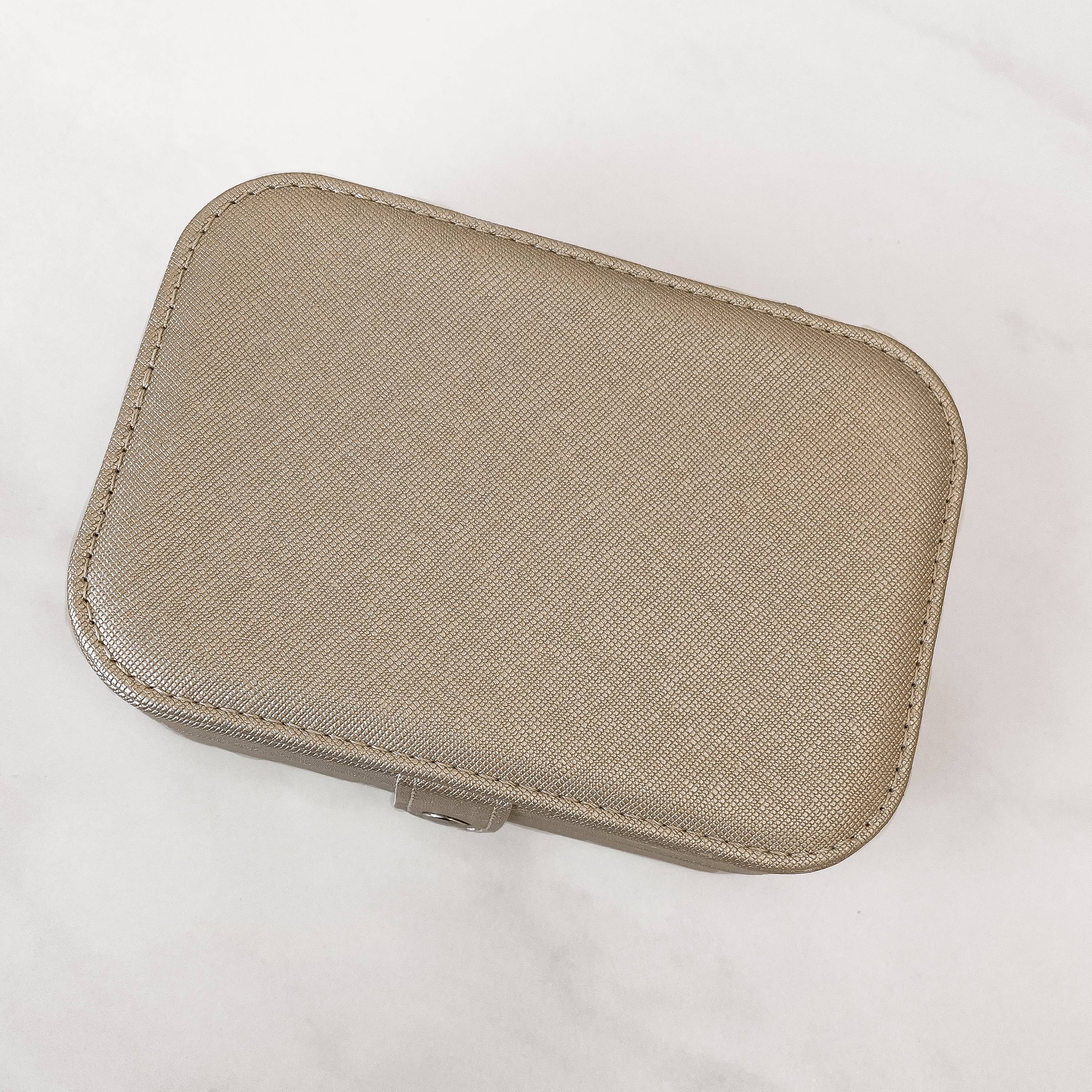 Imagem Secundária Porta-joias champanhe 16x11x5cm