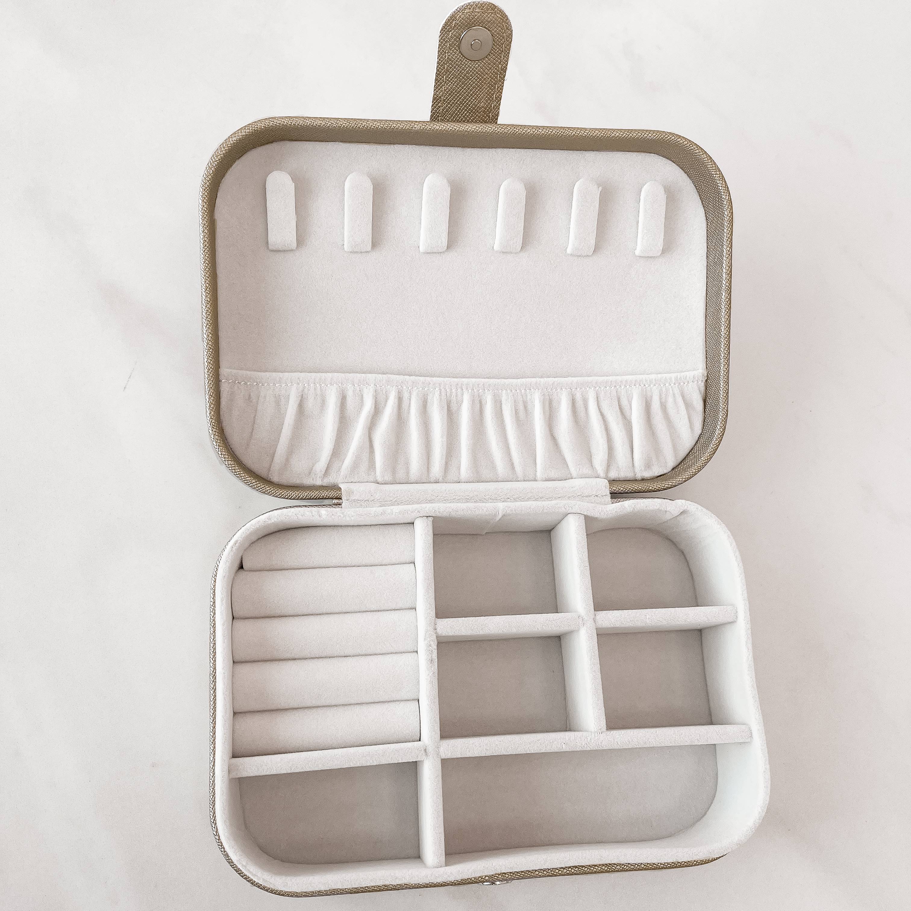 Imagem Porta-joias champanhe 16x11x5cm