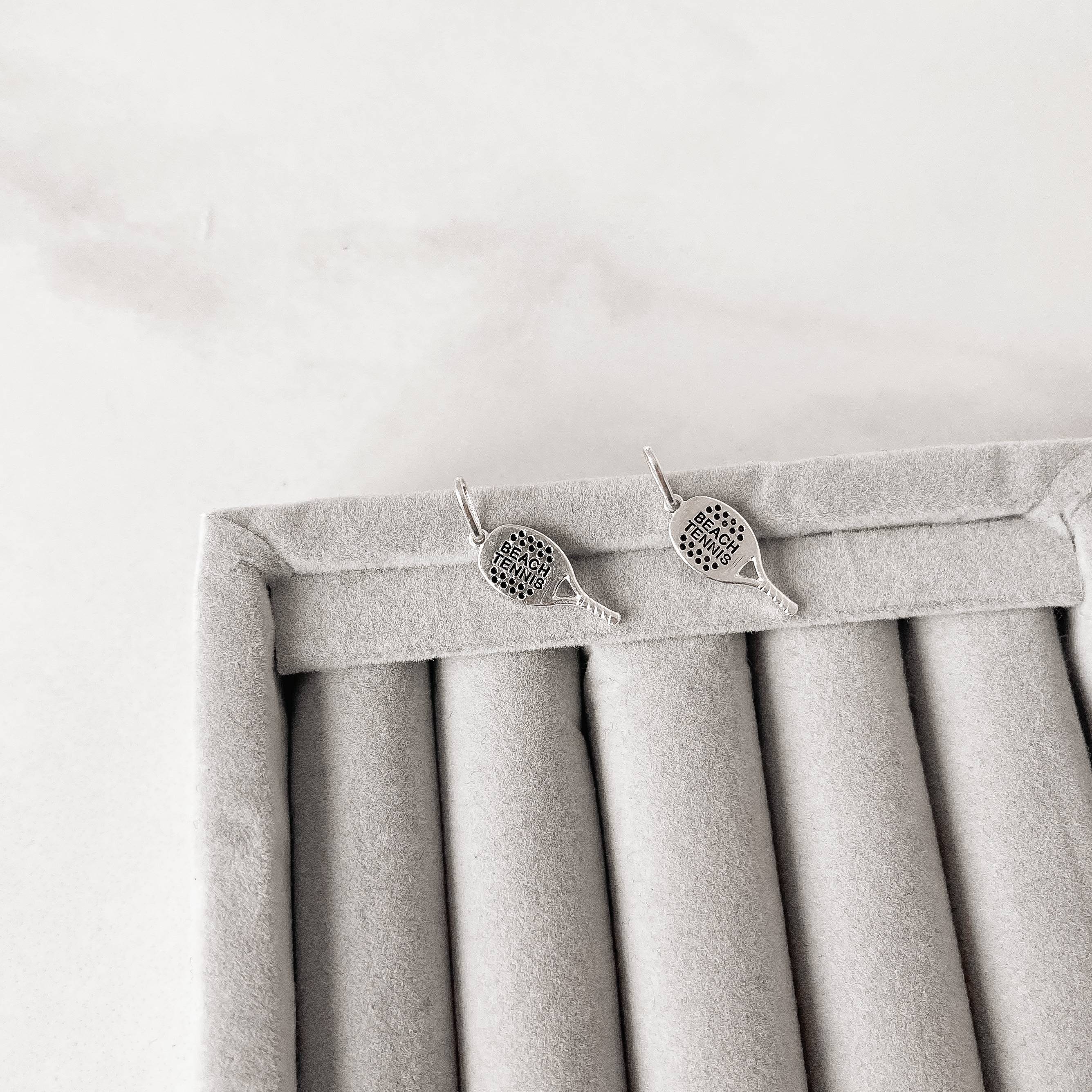 Imagem Pingente raquete beach tennis resina 20mm