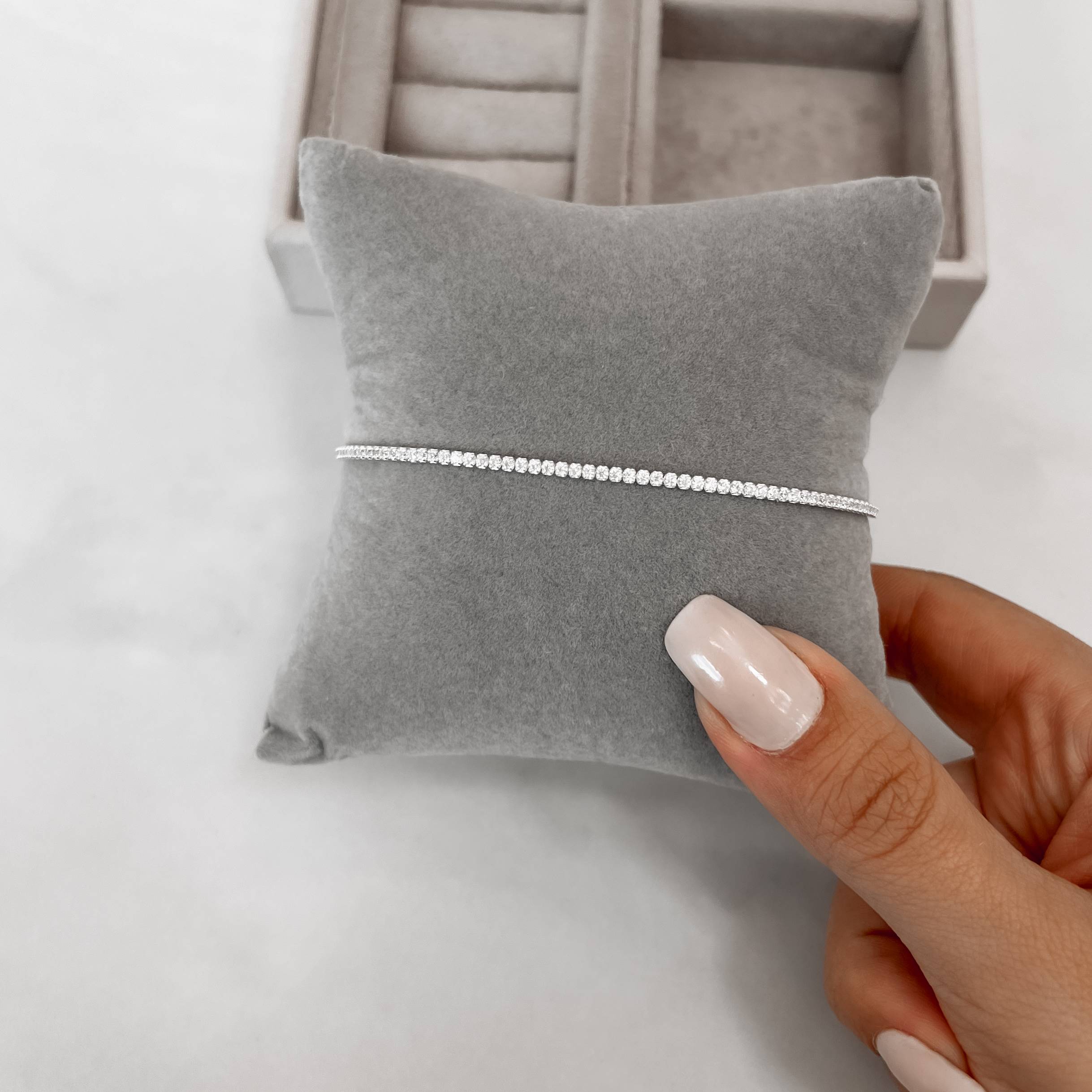 Pulseira Riviera cristal 1.7 com alongadora