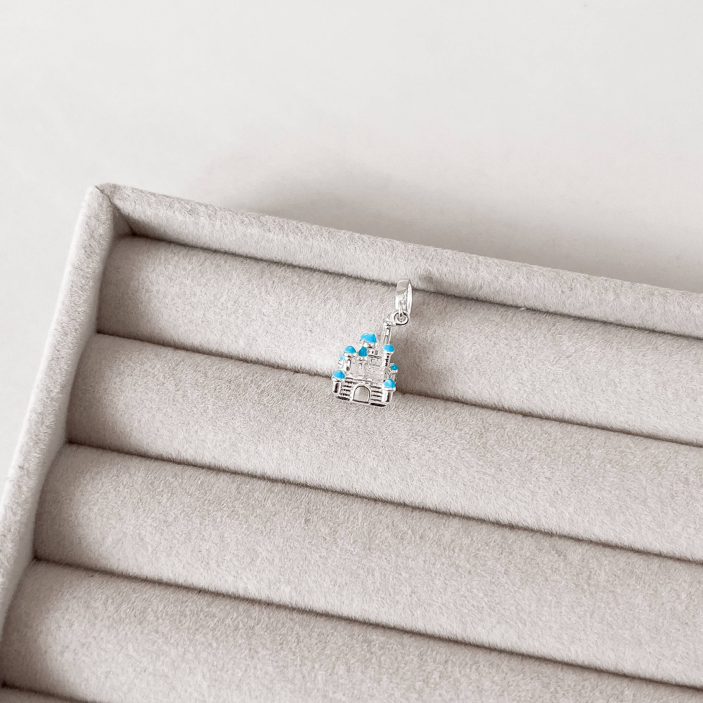 Imagem Secundária Berloque pingente castelo 3D 12mm resina