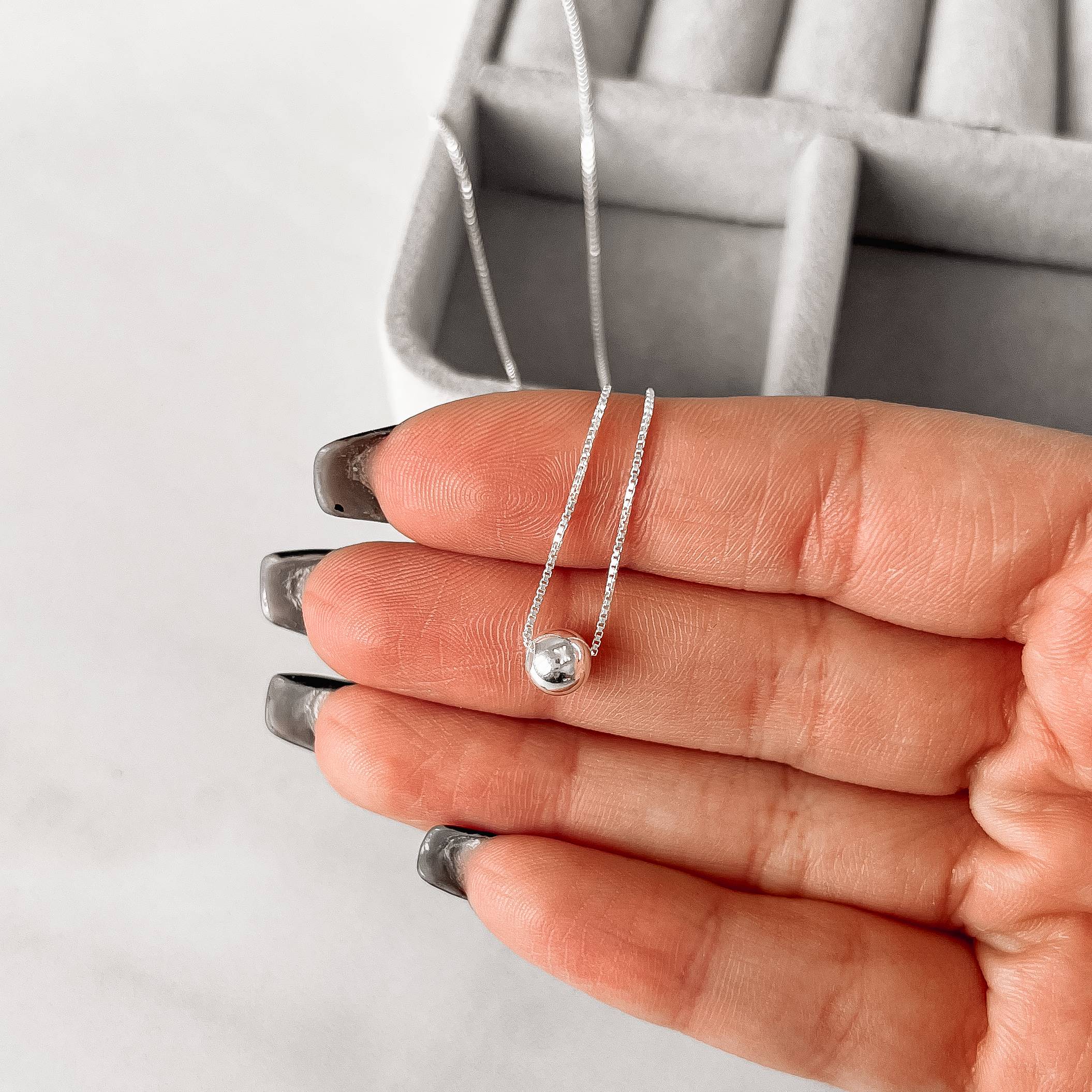 Imagem Colar bola 6mm 40cm com alongadora