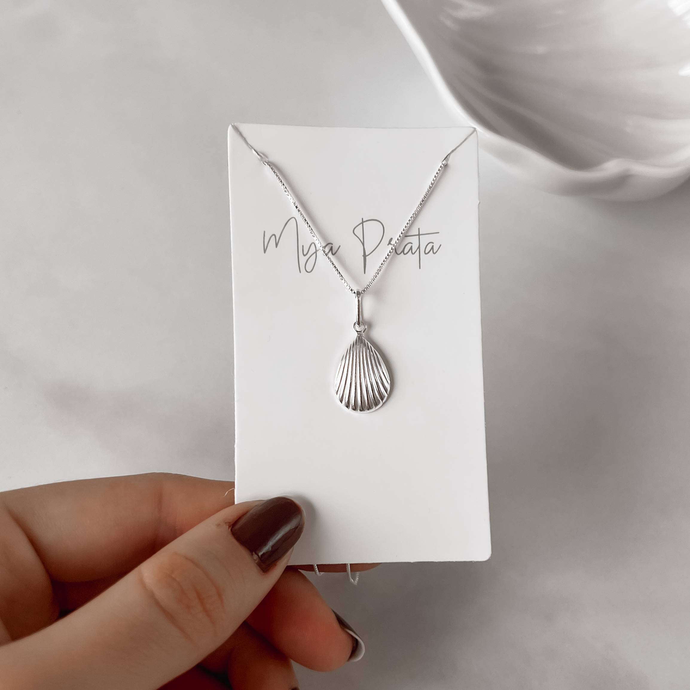 Imagem Secundária Colar pingente gota com vinco 16mm 45cm