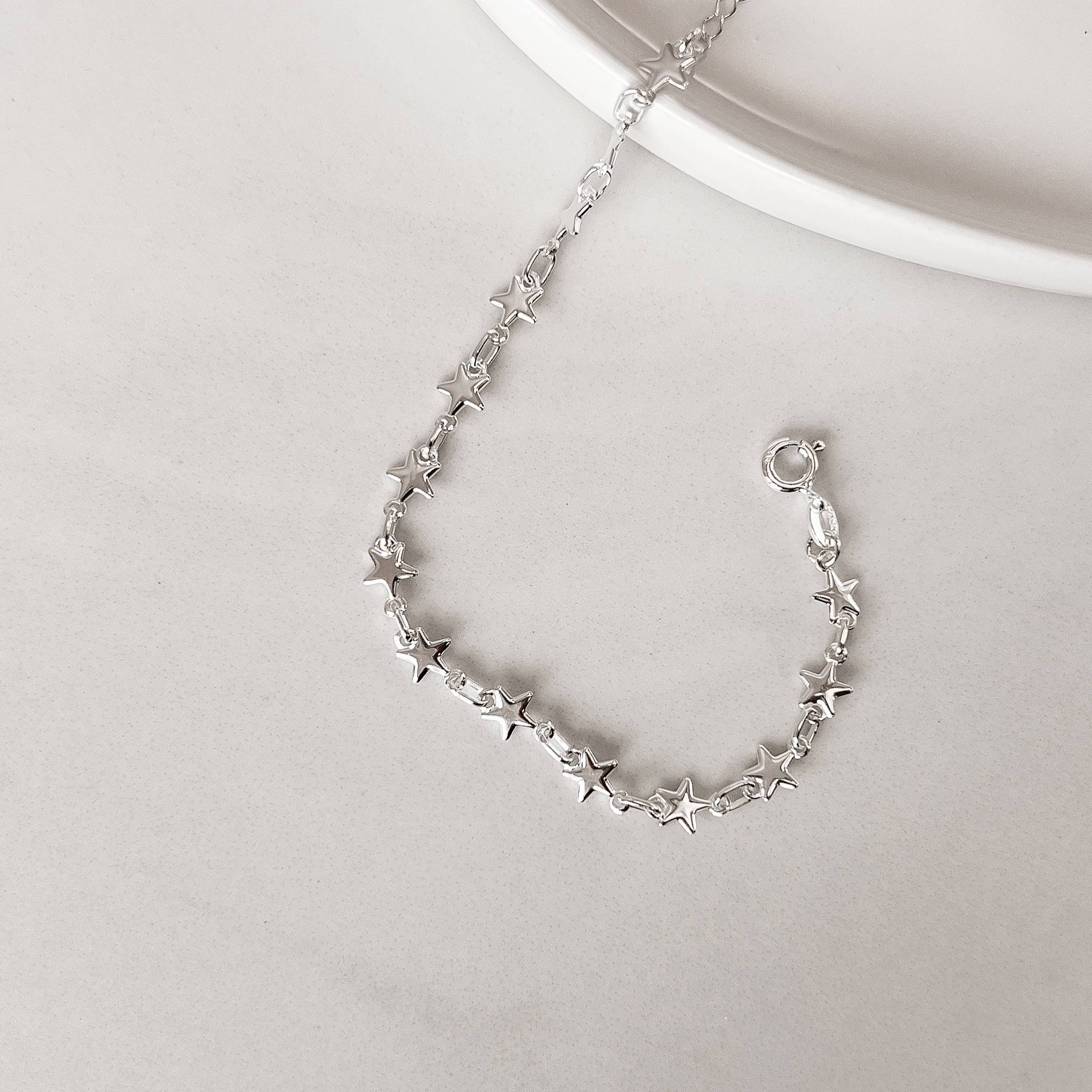 Imagem Secundária Pulseira entremeios estrela 6mm