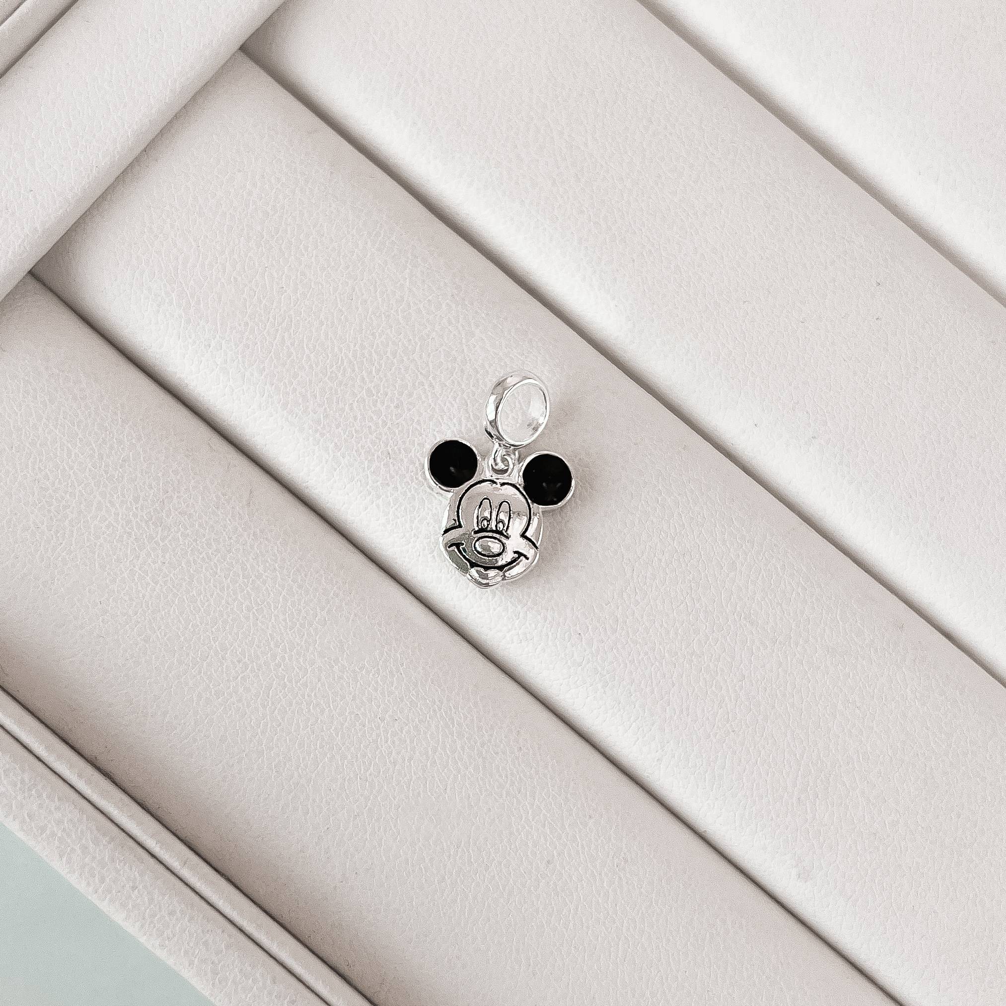 Berloque pingente Mickey resina 12mm