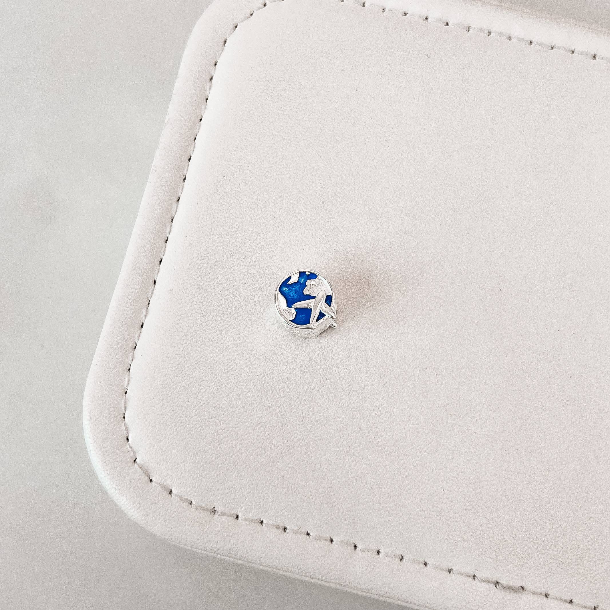 Imagem Secundária Berloque separador mundo e avião resina 11mm