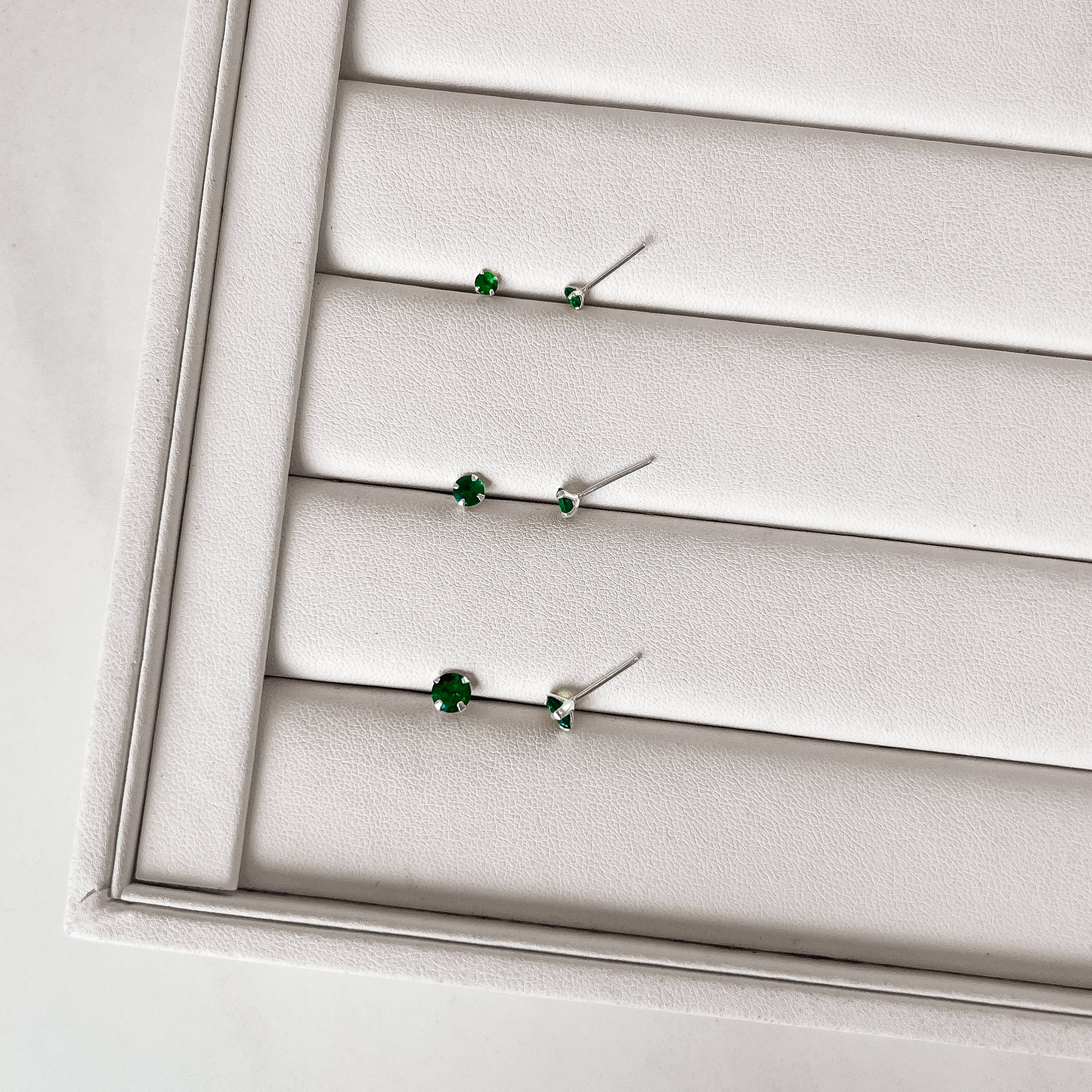 Imagem Trio zircônia redonda 3, 4 e 5mm esmeralda