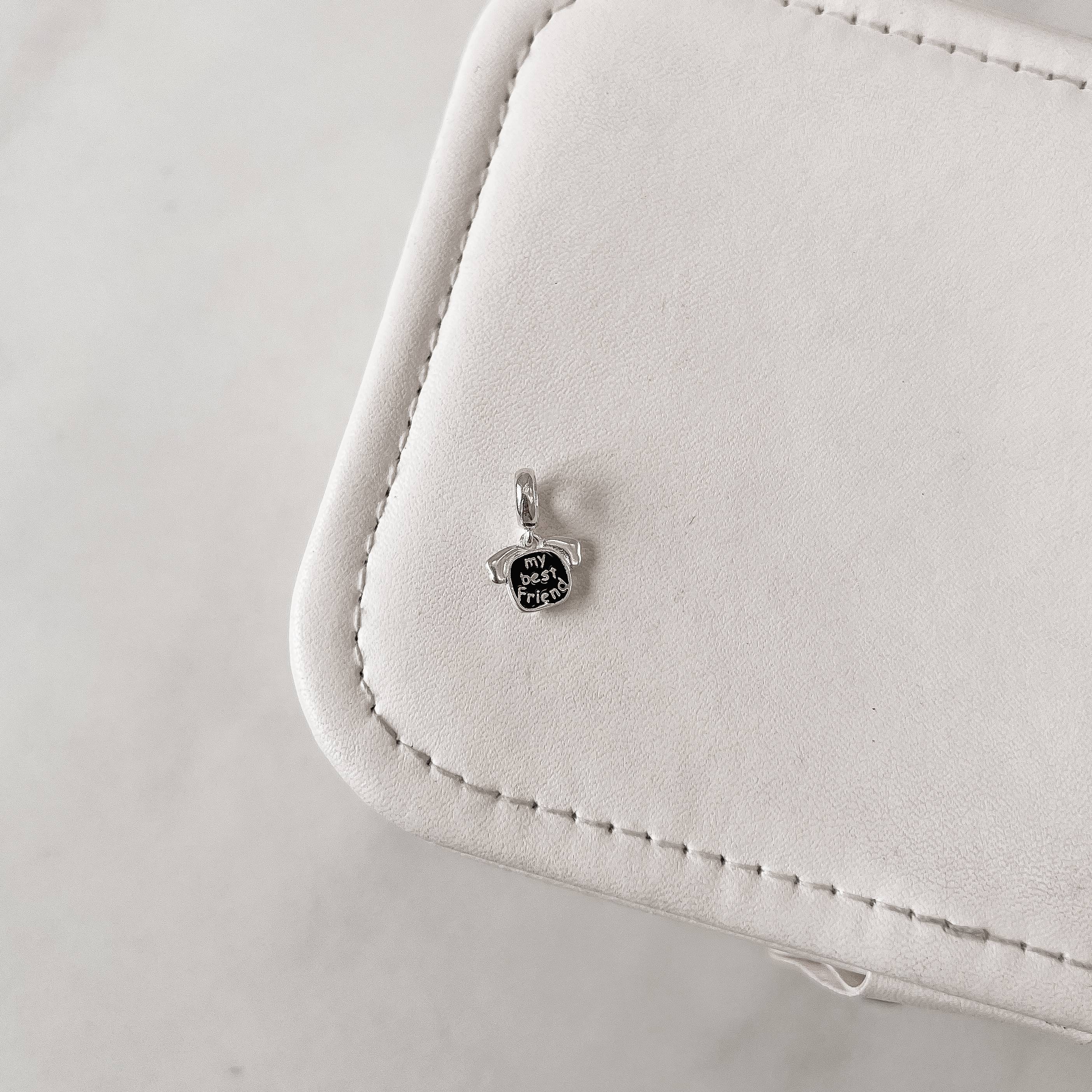 Imagem Berloque pingente cachorro my best friend resina 10mm