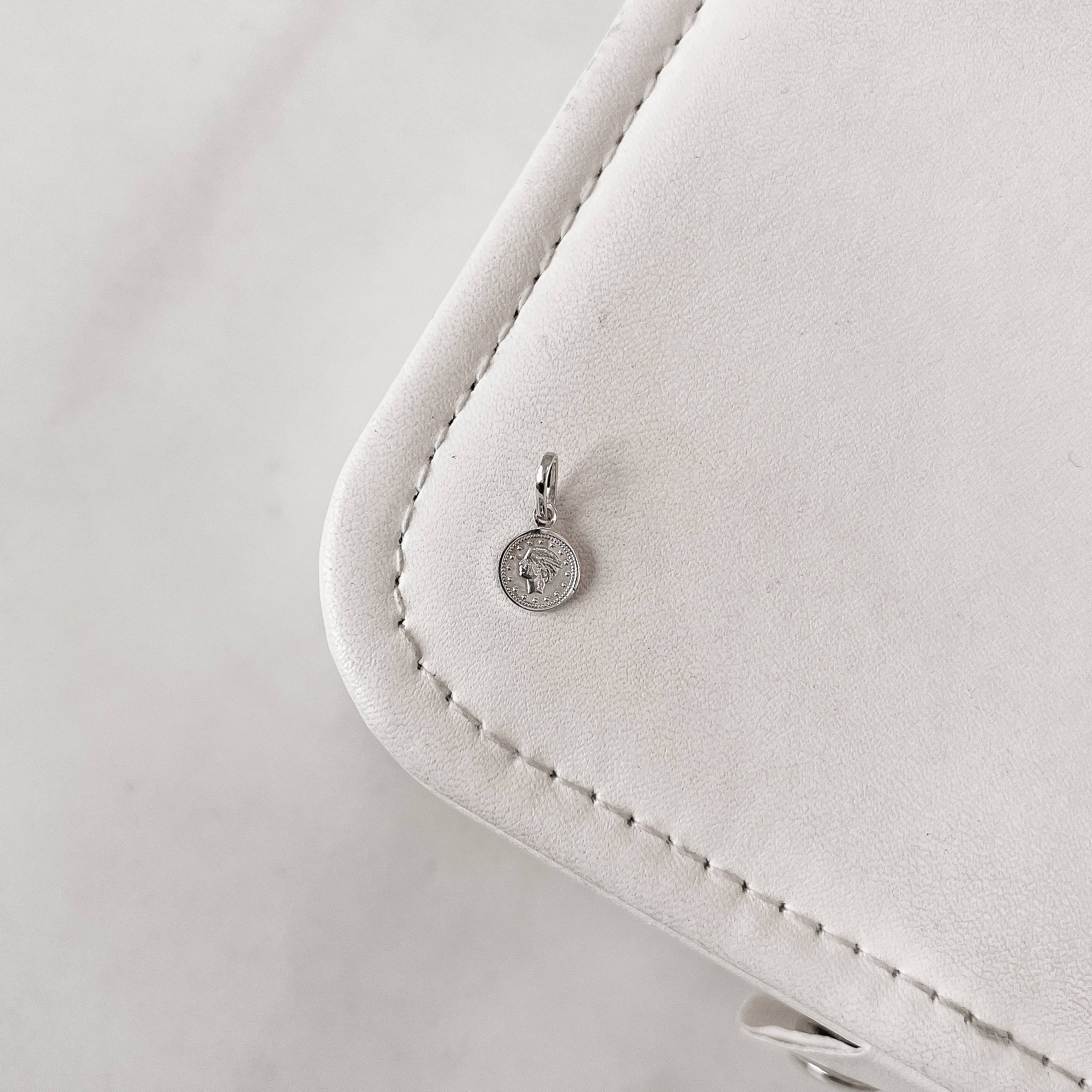 Pingente medalha mini moeda libra 9mm