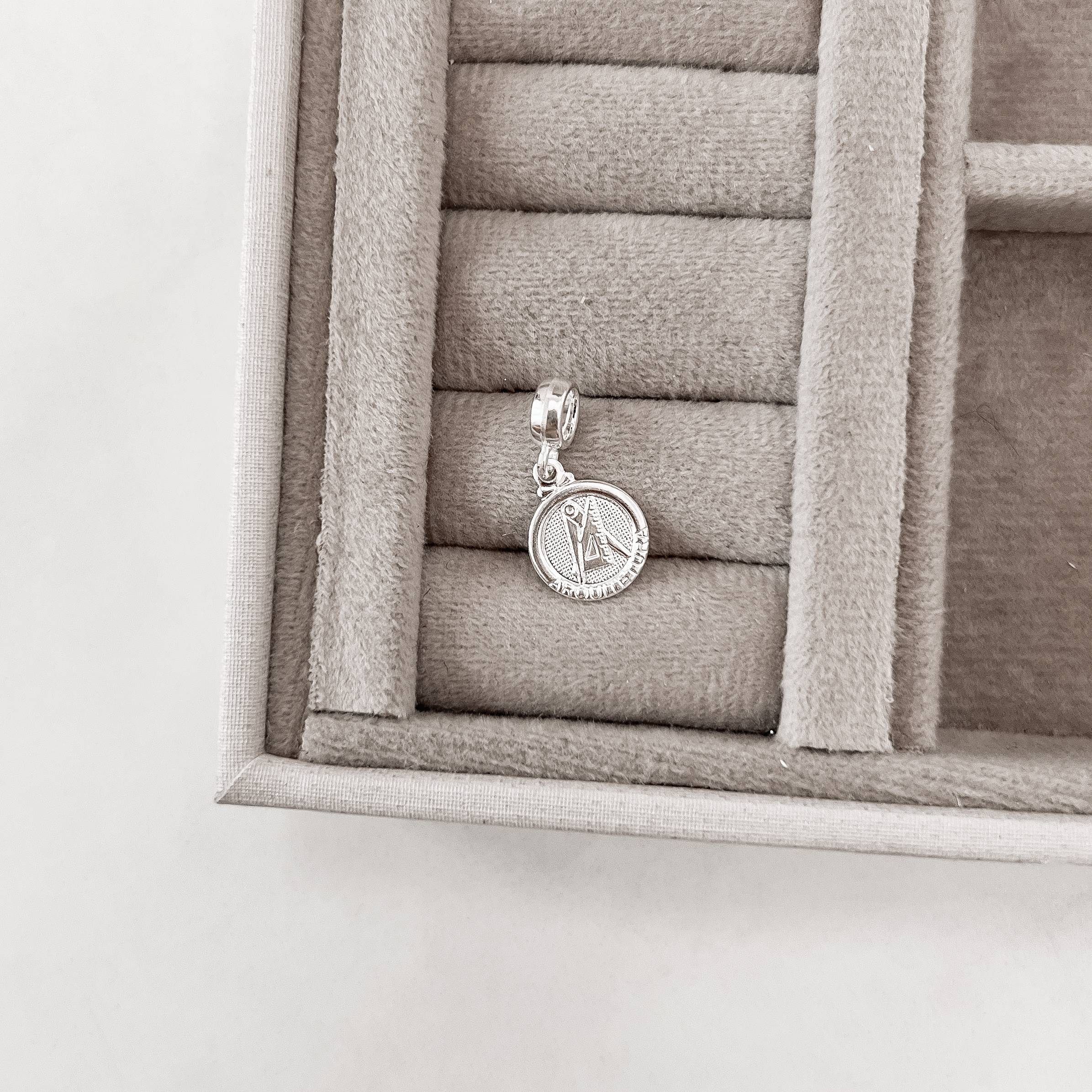 Imagem Secundária Berloque pingente medalha Arquitetura 14mm