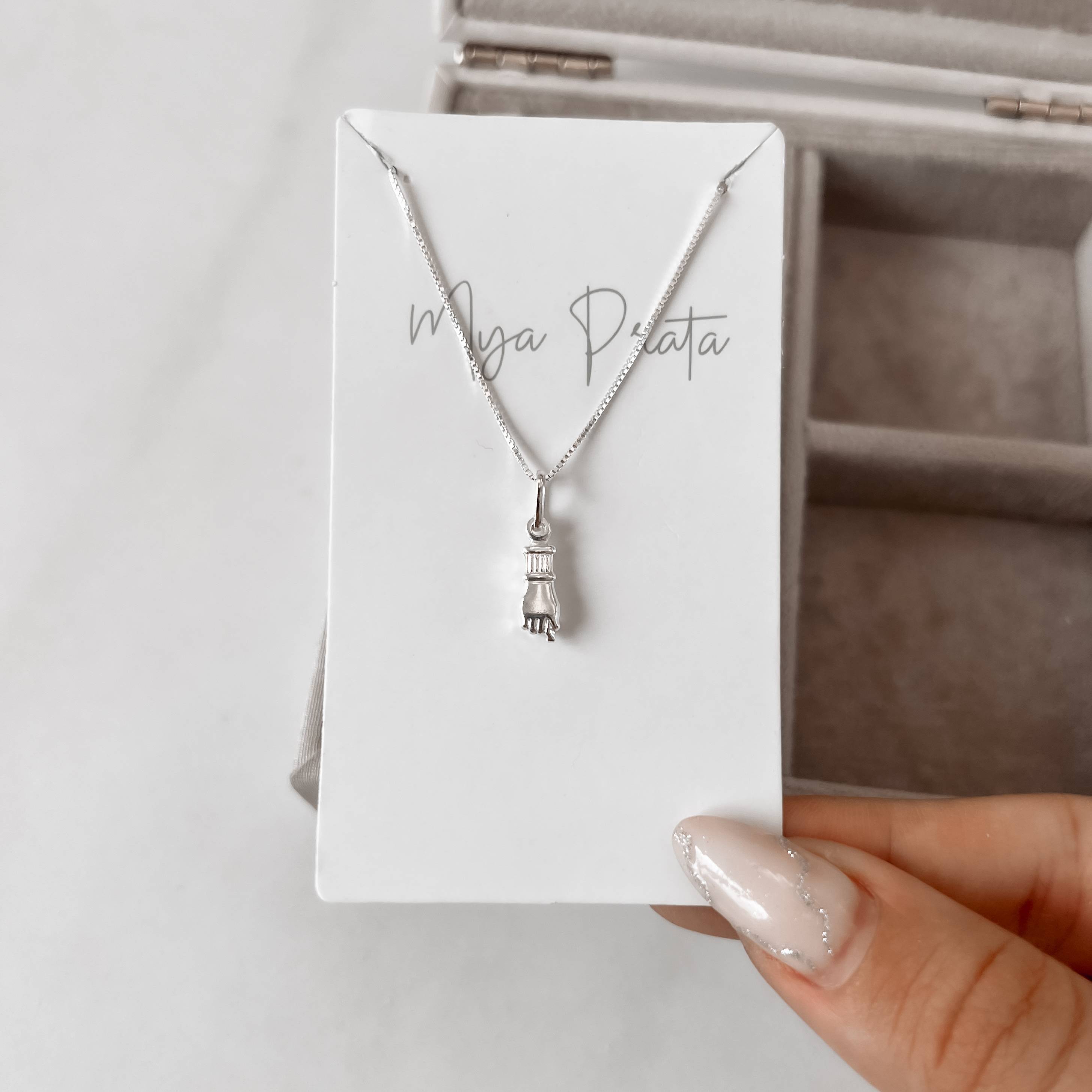 Imagem Colar pingente figa 11mm 40cm