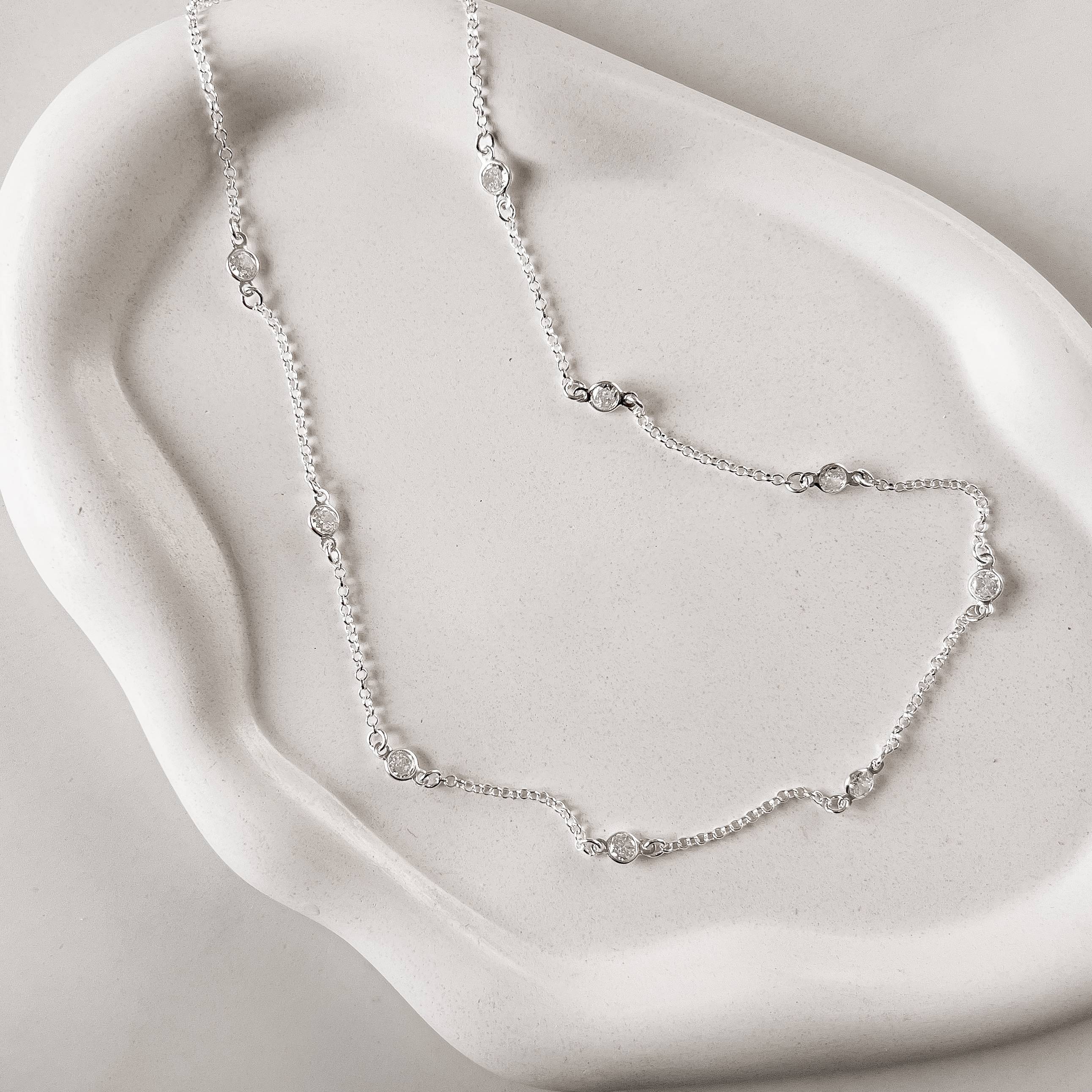 Imagem Colar tiff zircônias 5mm 50cm