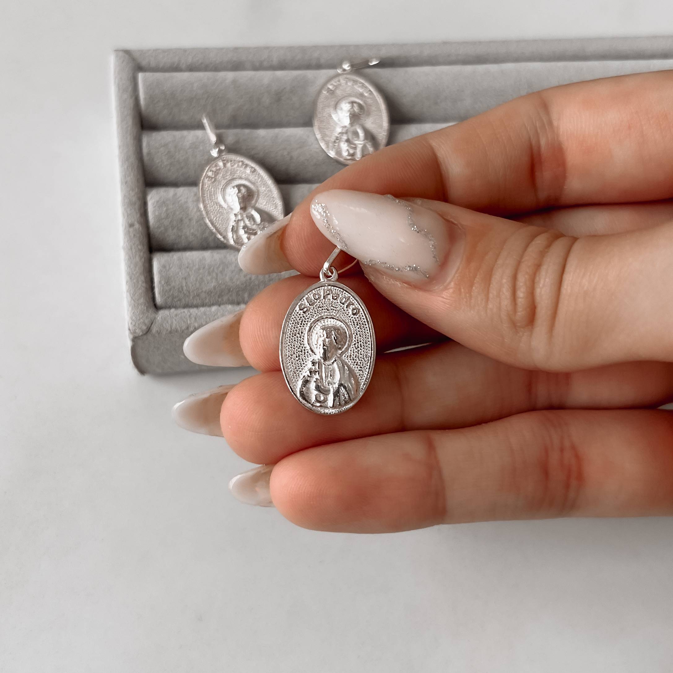 Imagem Secundária Pingente medalha São Pedro 20mm