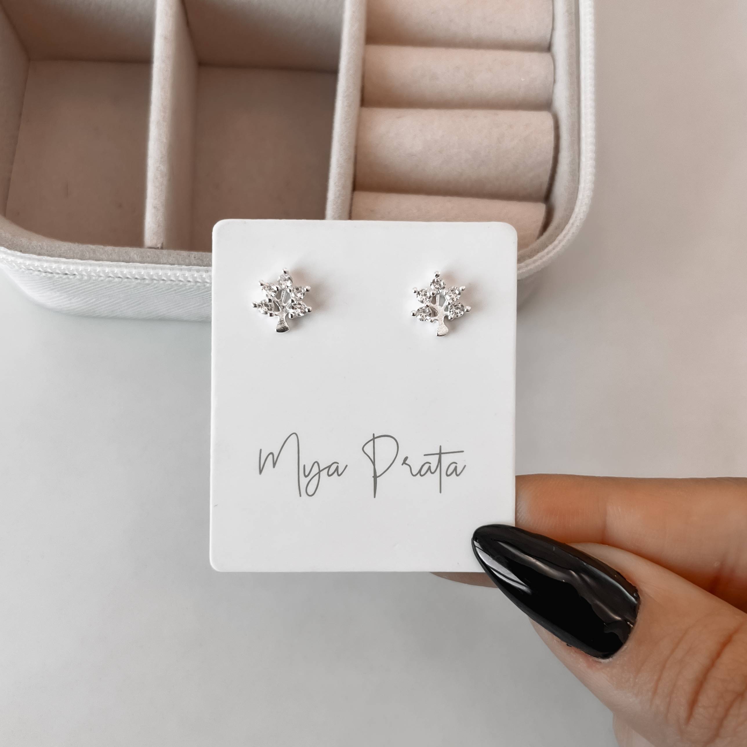 Brinco árvore cravejada 9mm