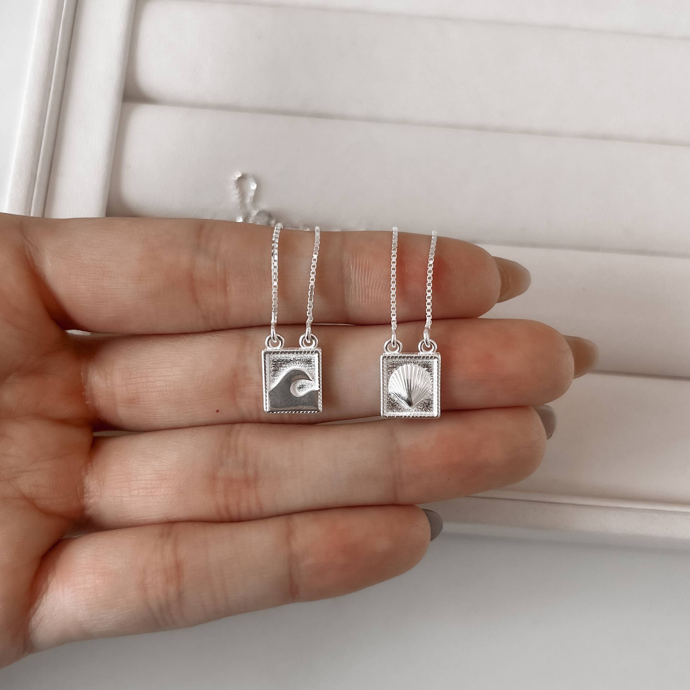 Imagem Escapulário placas onda e concha v15 60cm