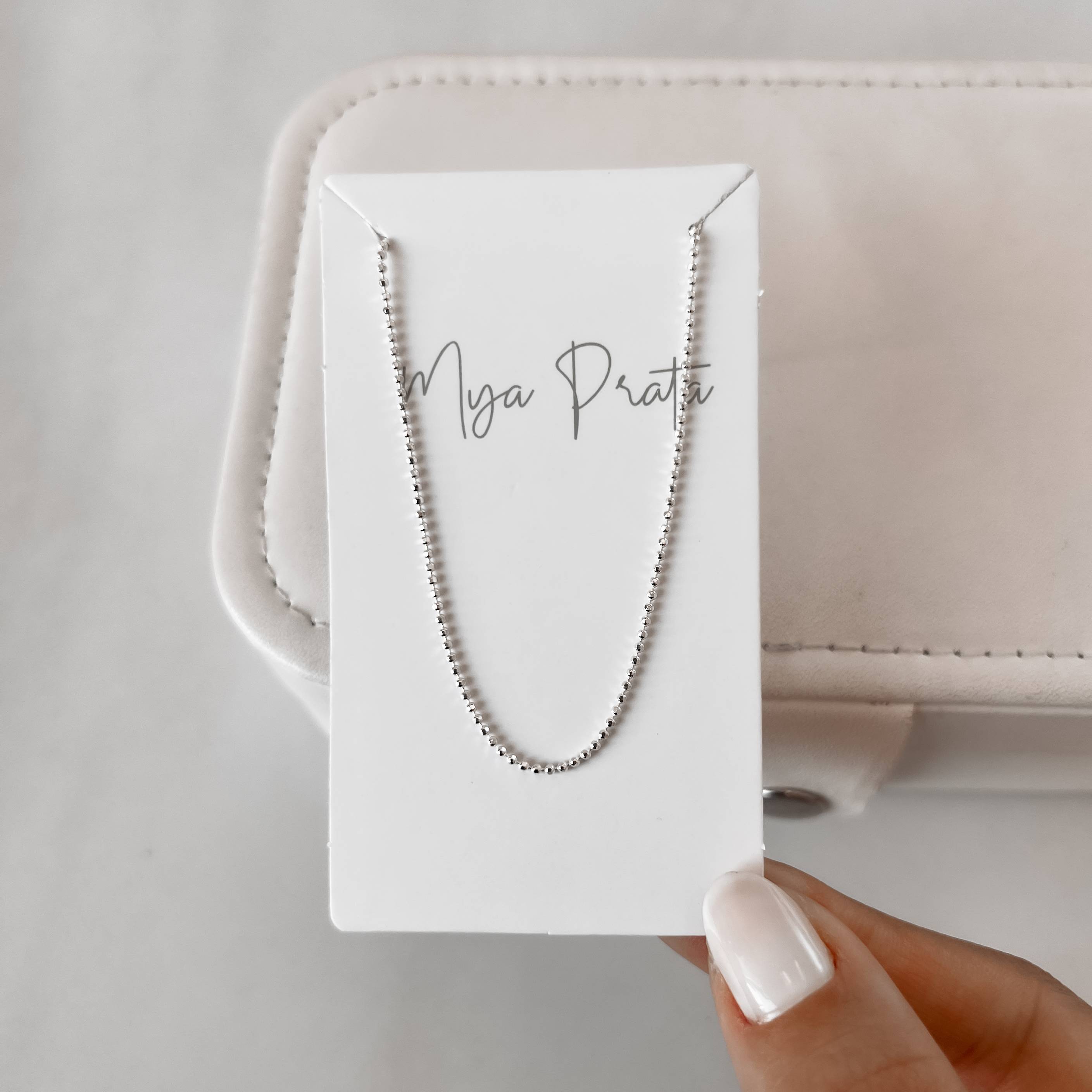 Imagem Secundária Corrente micro bolas 45cm