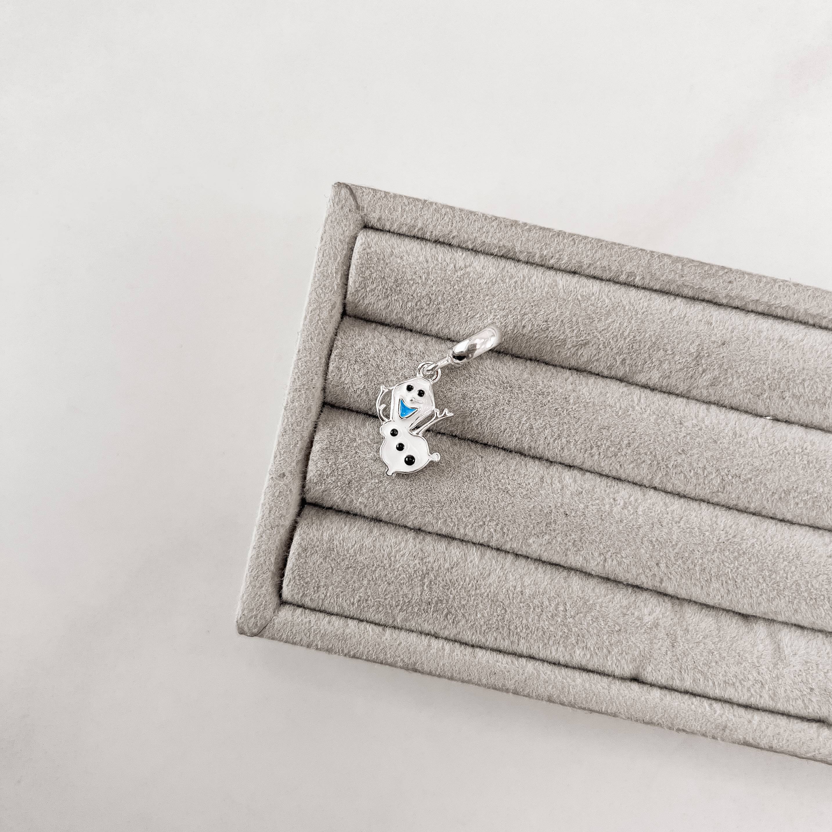 Imagem Secundária Berloque pingente Olaf 13mm resina