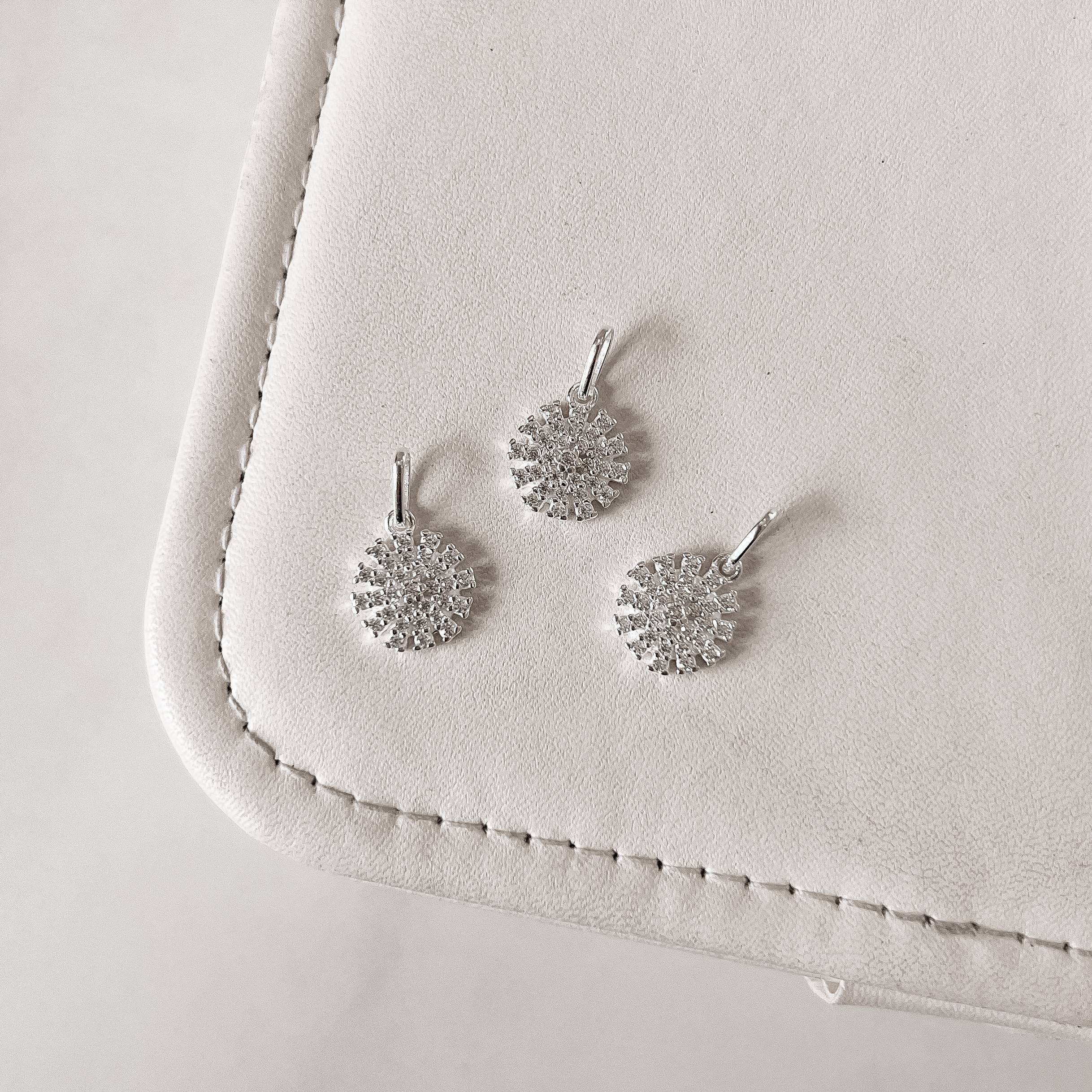 Imagem Secundária Pingente botão cravejado 11mm