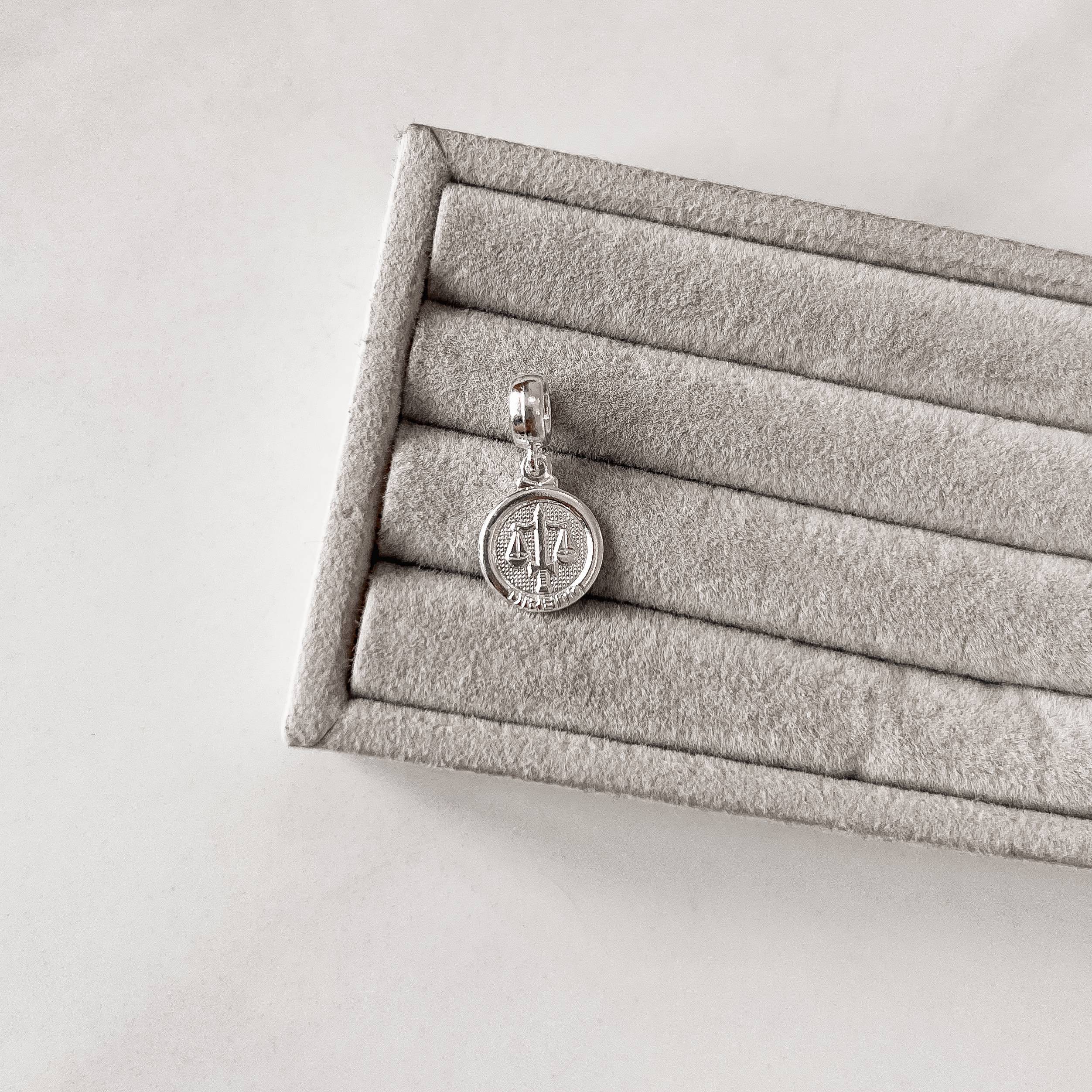 Imagem Secundária Berloque pingente medalha Direito 14mm