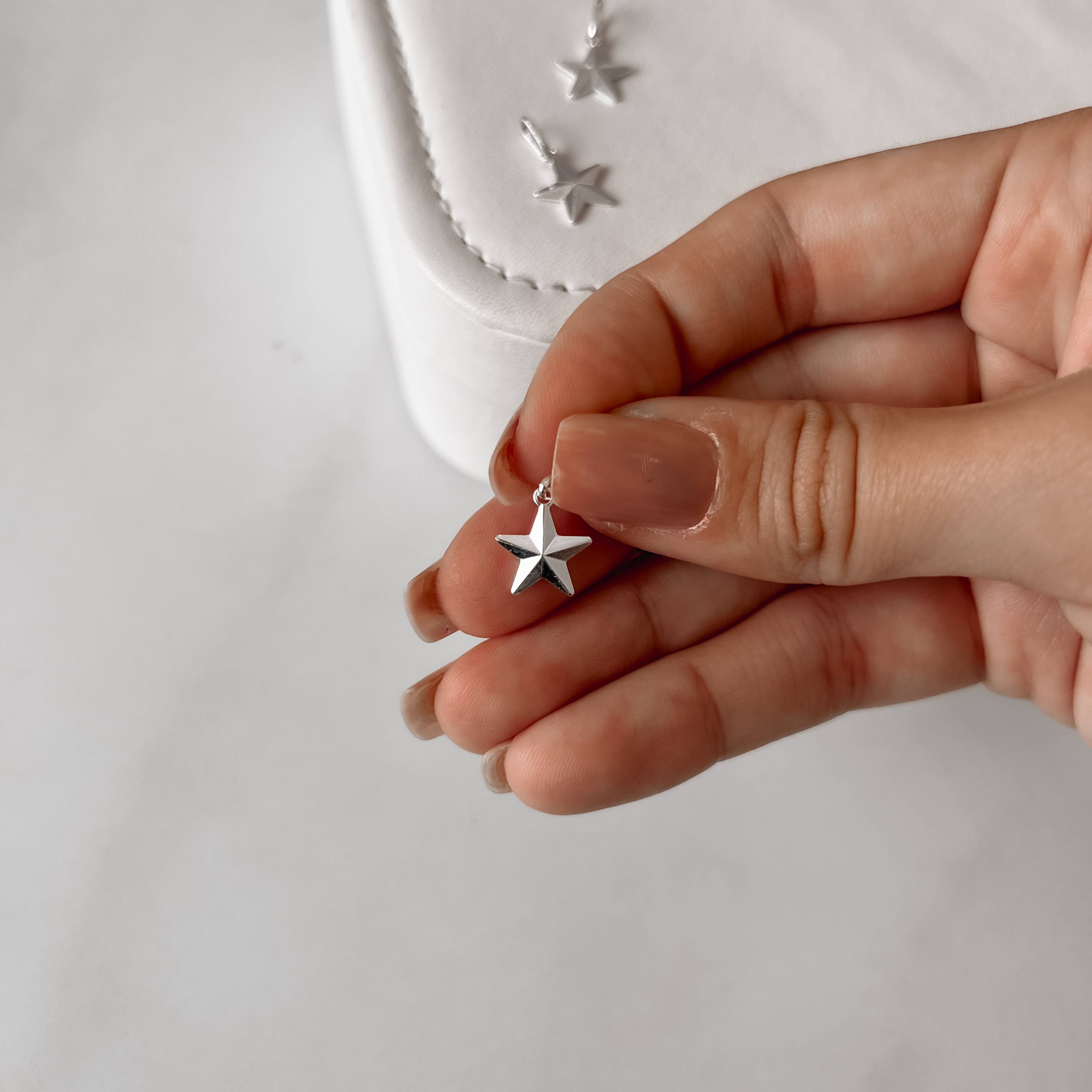 Imagem Secundária Pingente estrela vinco 12mm