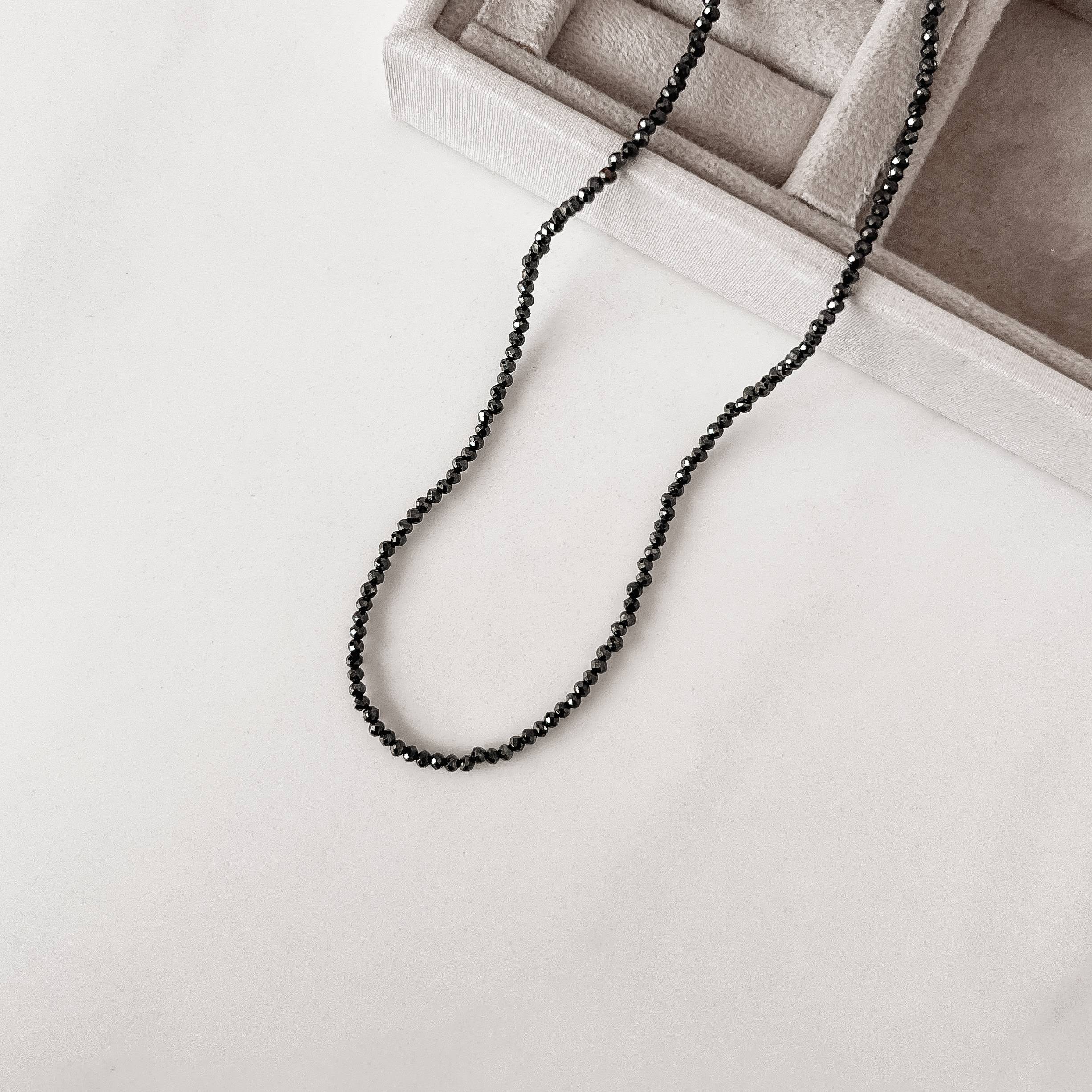 Imagem Secundária Choker zircônia redonda facetada ônix 2mm