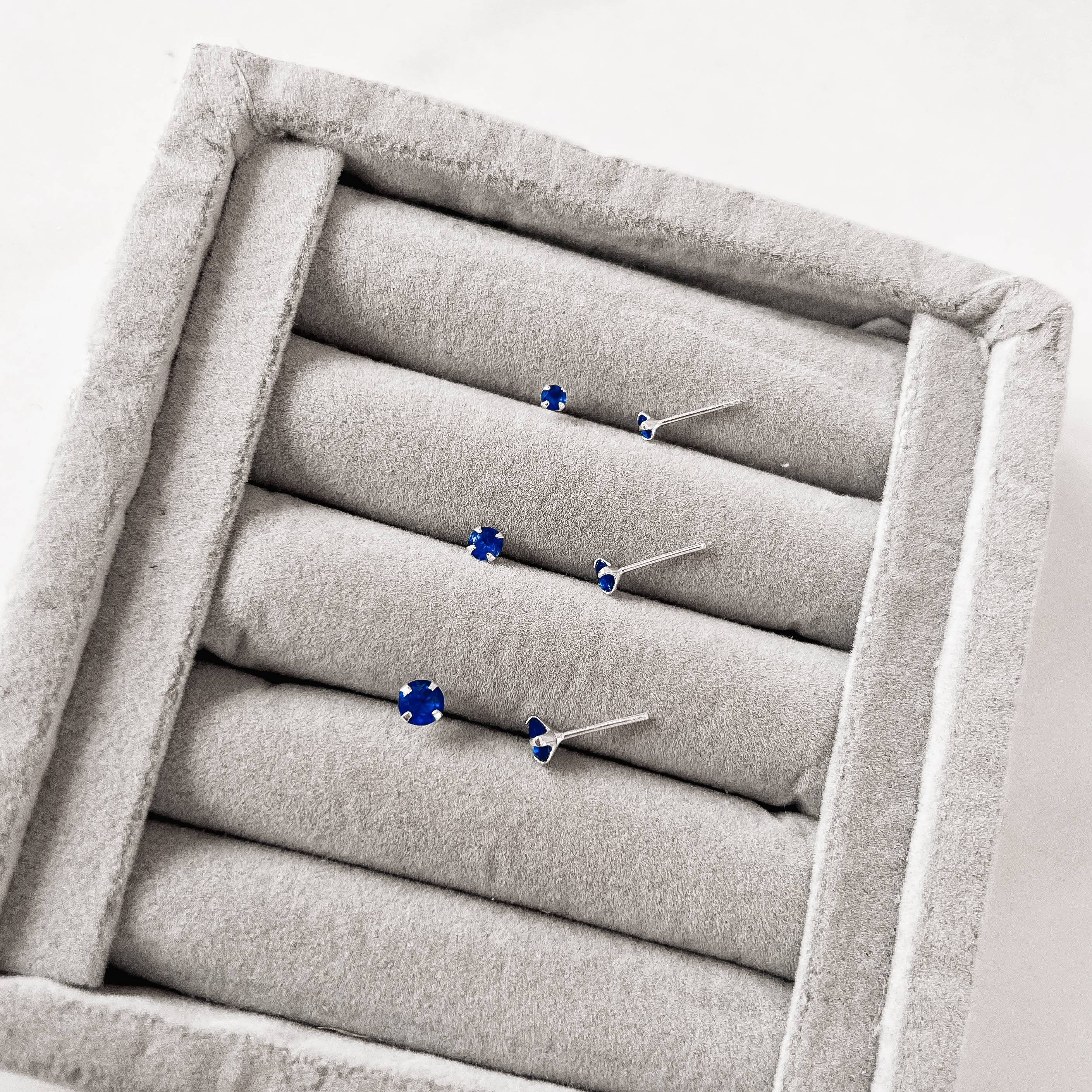 Imagem Trio zircônia redonda 3, 4 e 5mm azul bic