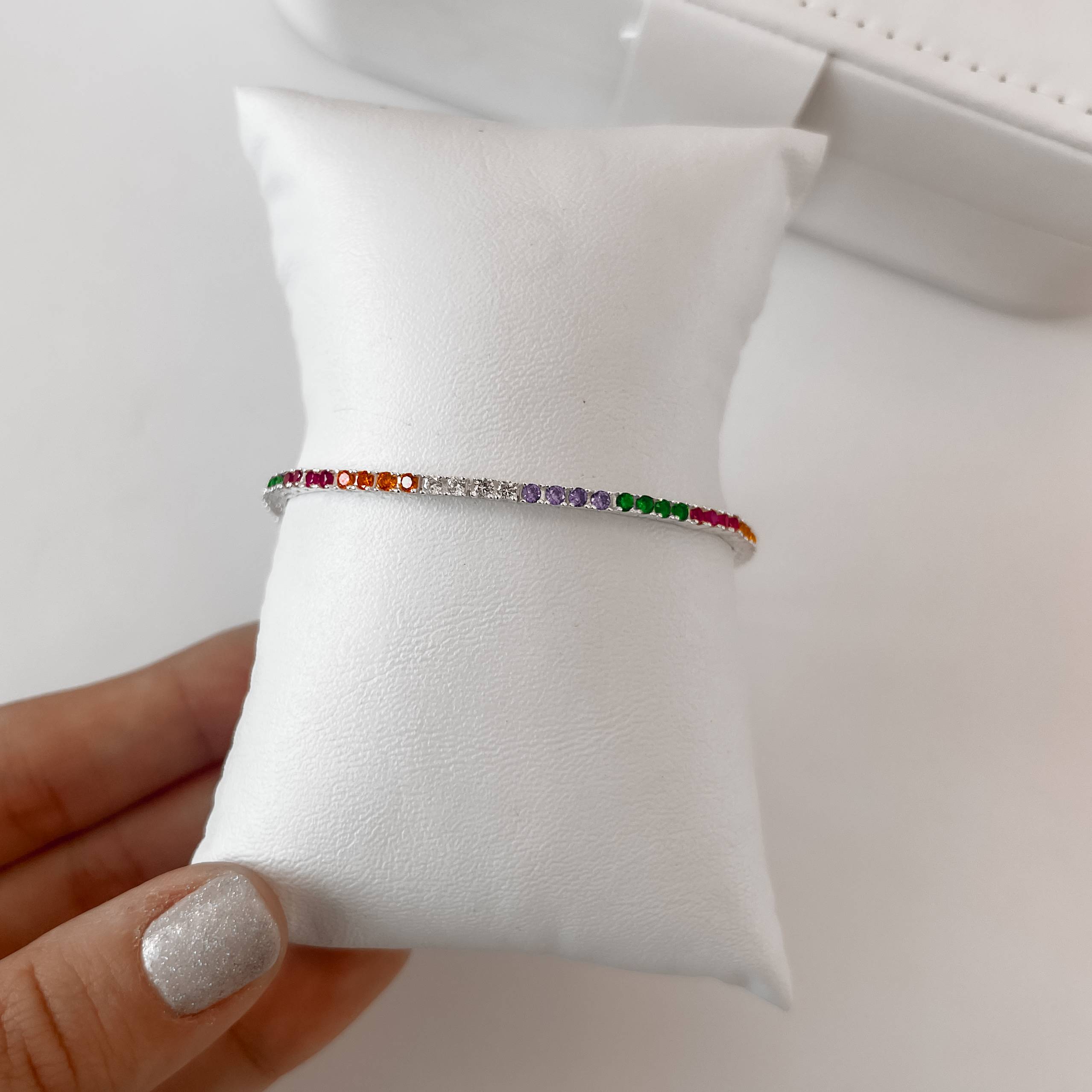 Imagem Secundária Pulseira Riviera colorida 2.2 16cm com alongadora