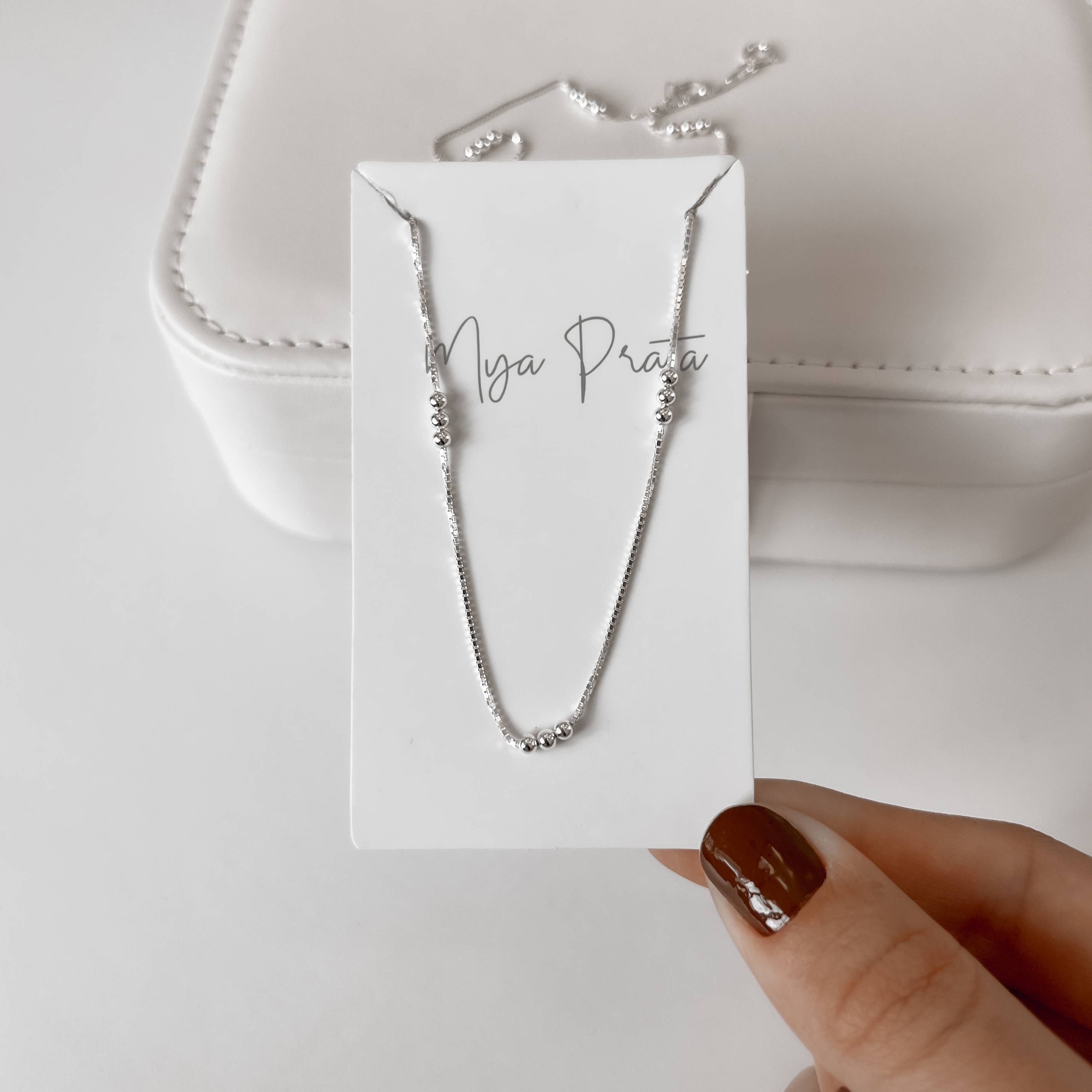 Corrente veneziana v15 com 3 bolas 2.5 40cm