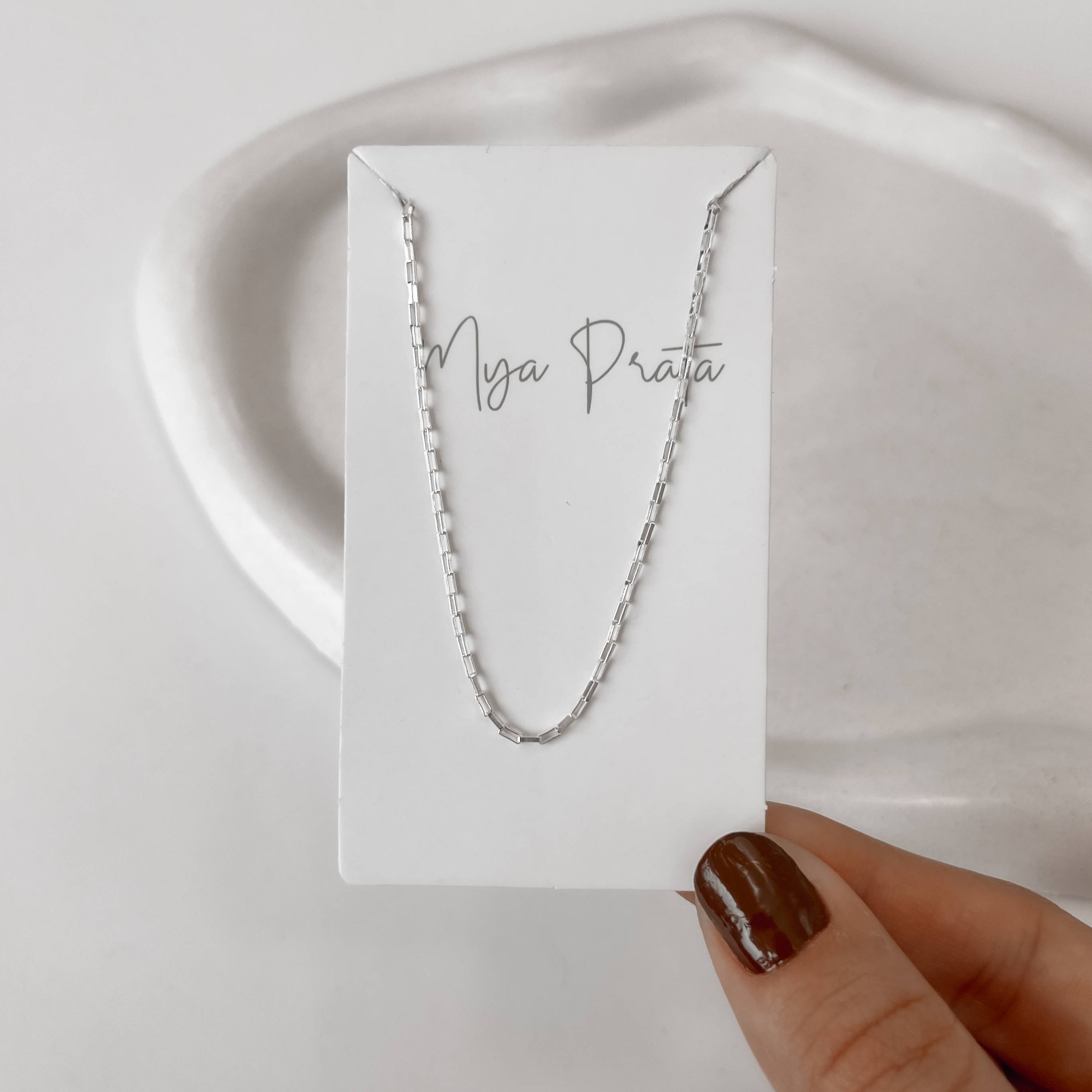 Imagem Secundária Corrente cartier quadrada 1.3 45cm