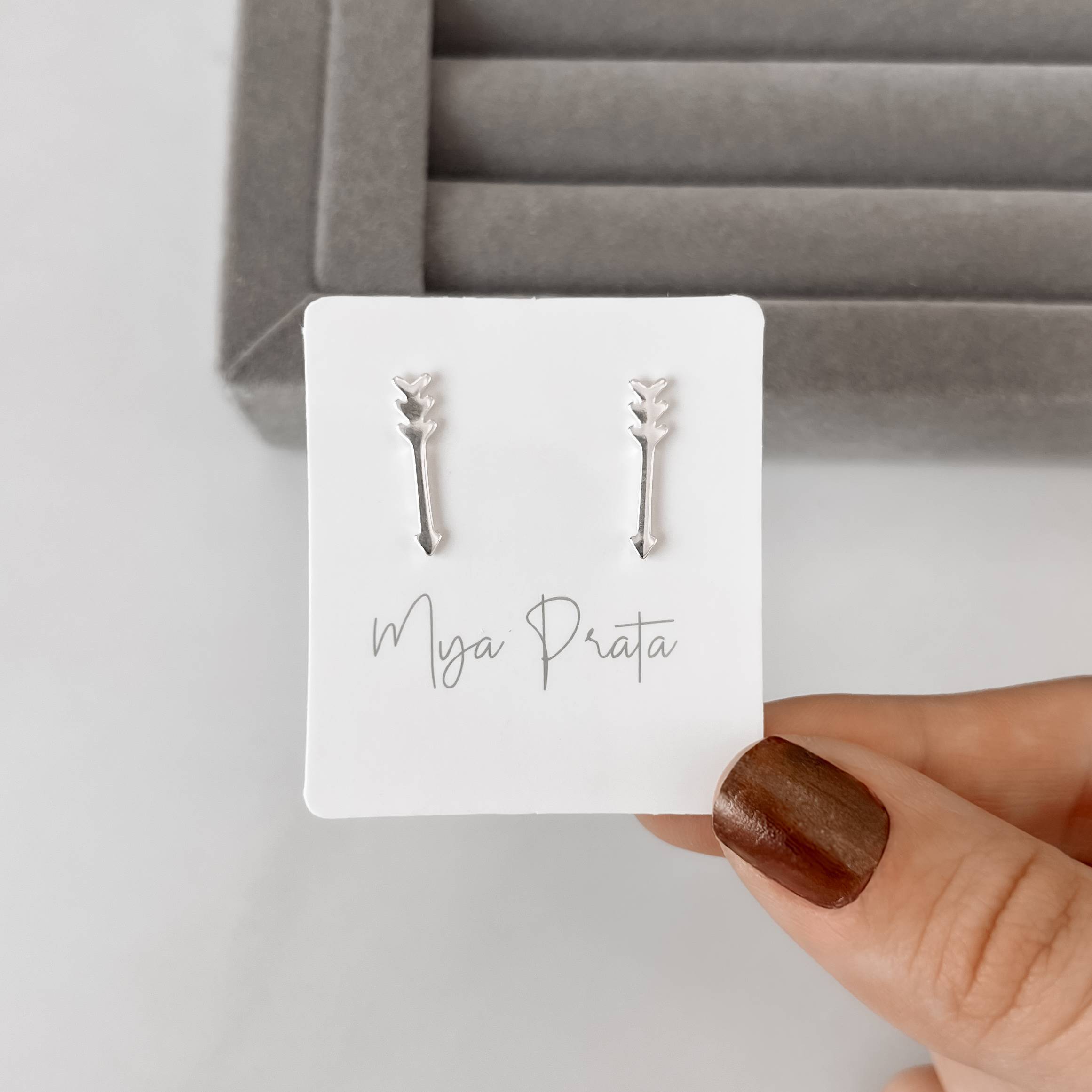 Imagem Secundária Brinco flecha 16mm