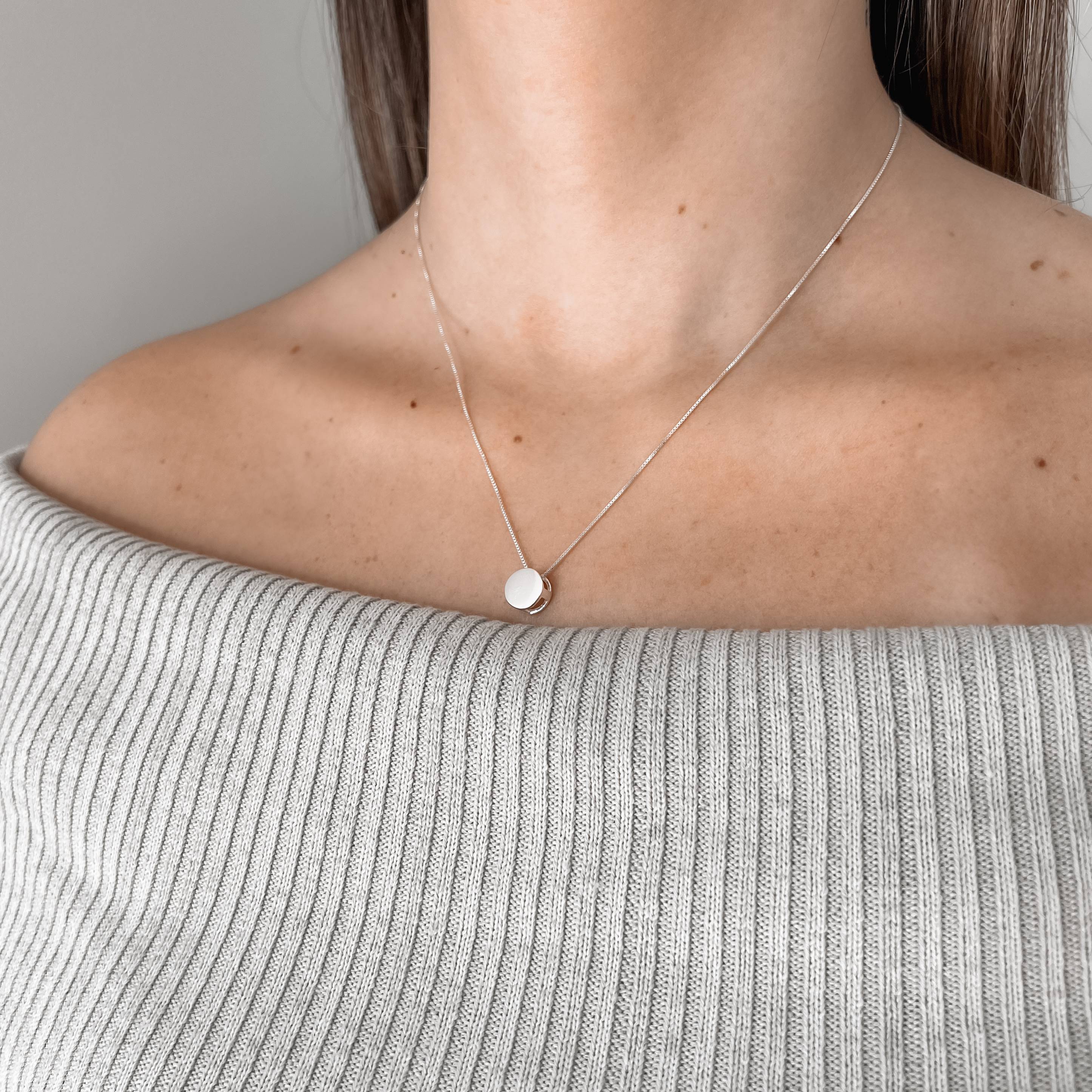 Imagem Colar círculo passante 9mm 45cm