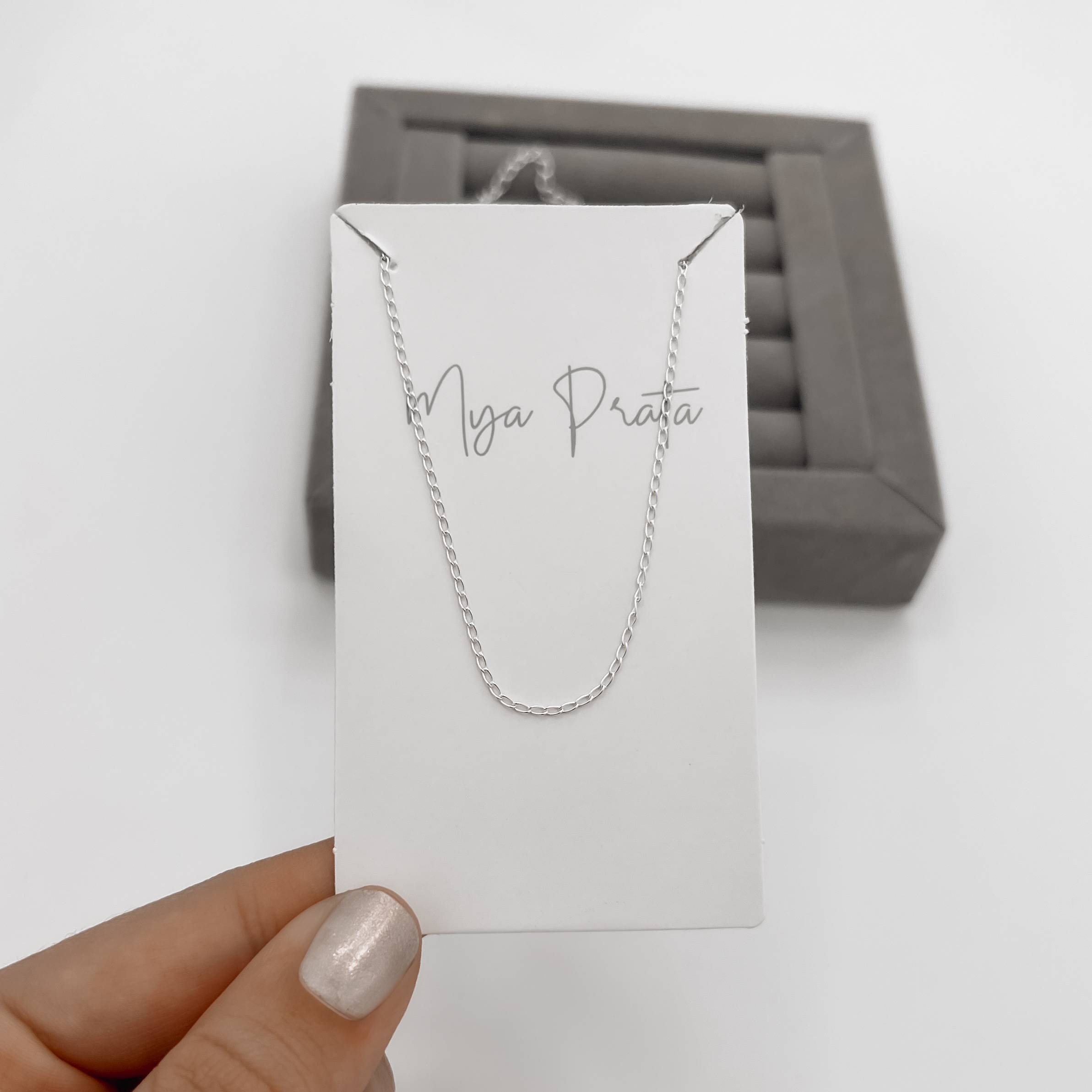 Imagem Choker corrente grumet 30+8cm