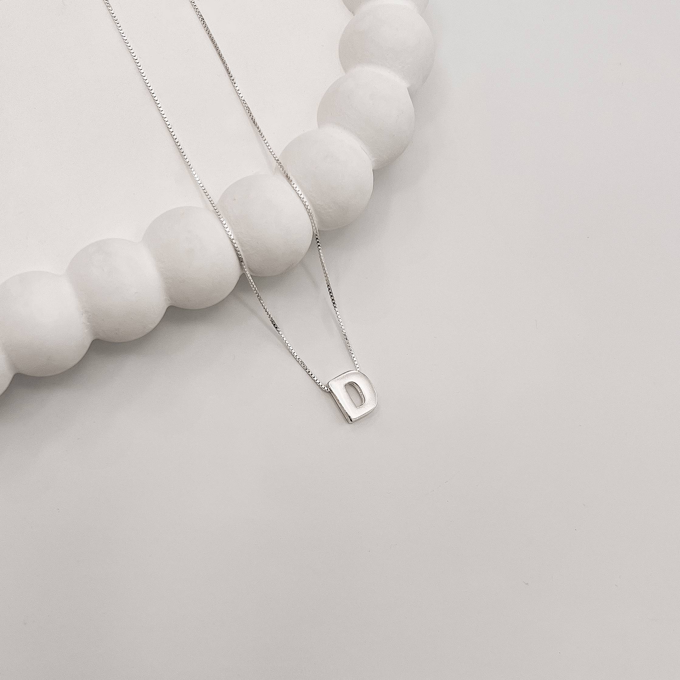 Imagem Colar letra D 9mm 45cm