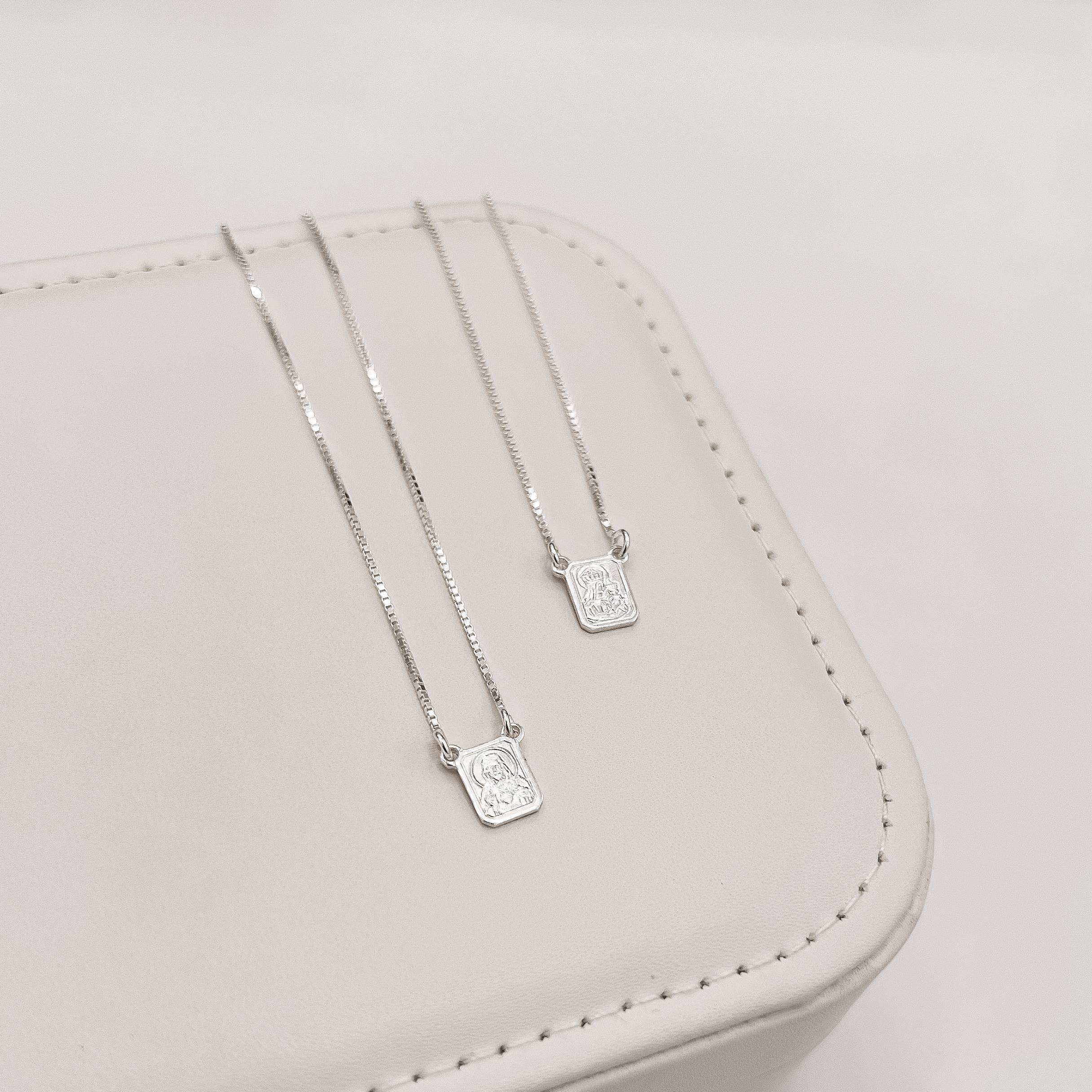 Escapulário tradicional com salmo v15 60cm