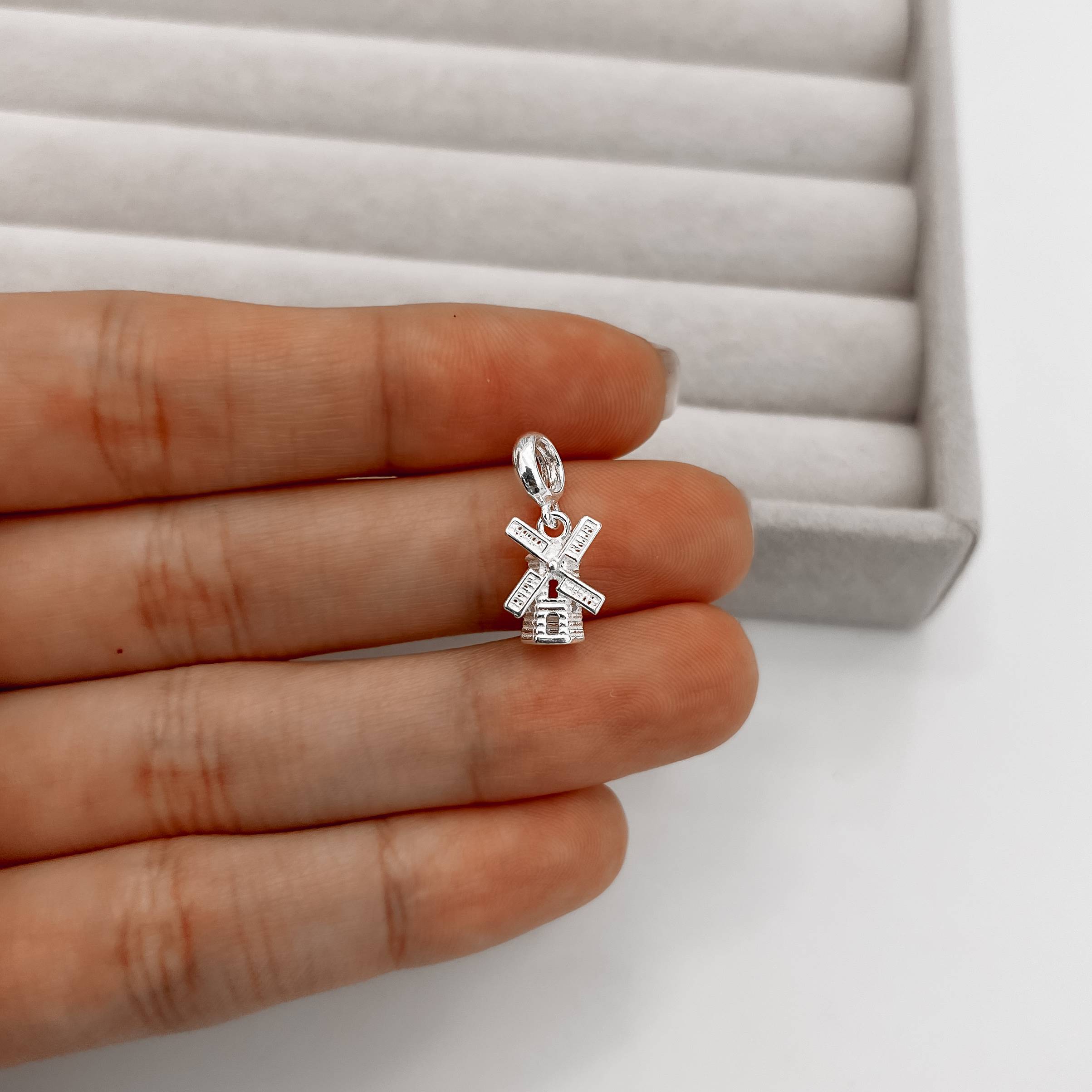 Imagem Secundária Berloque pingente moinho de vento 11mm