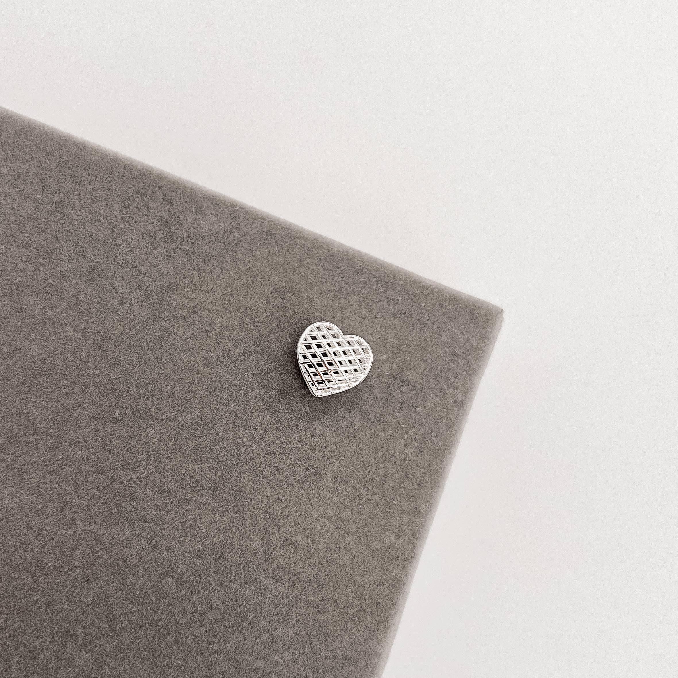 Berloque separador coração 3D 10mm