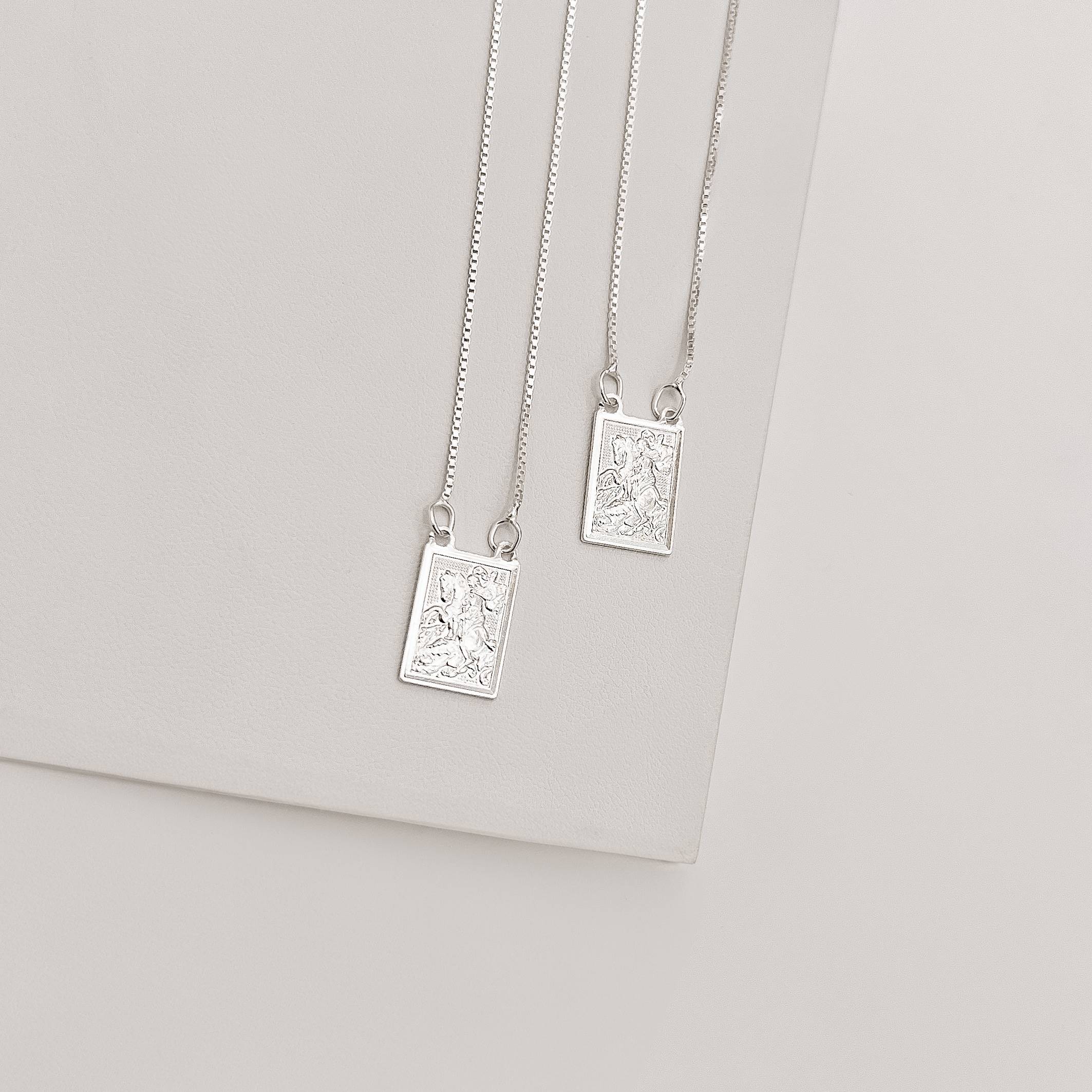 Imagem Escapulário medalha São Jorge v15 60cm