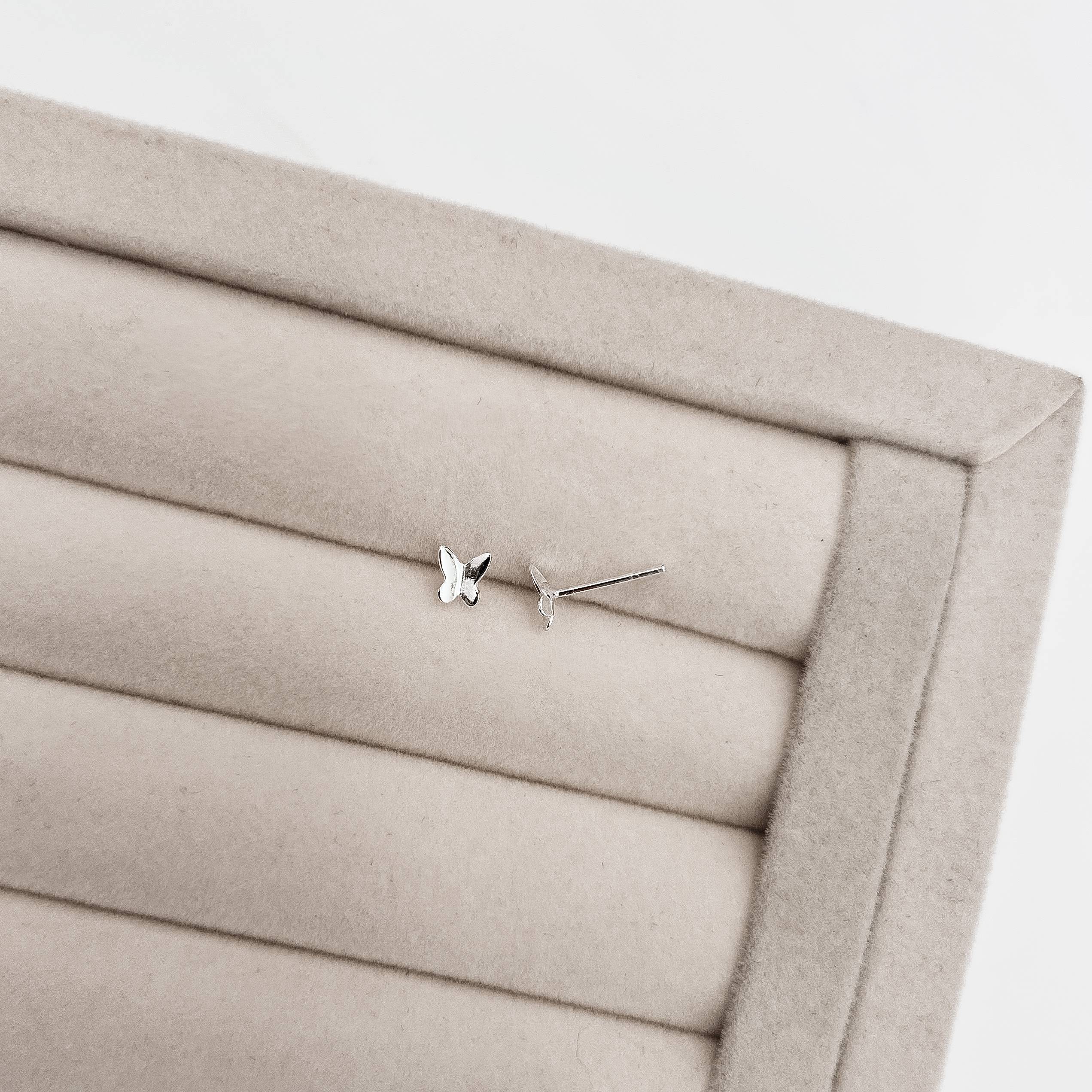 Imagem Secundária Brinco borboleta vinco 5mm