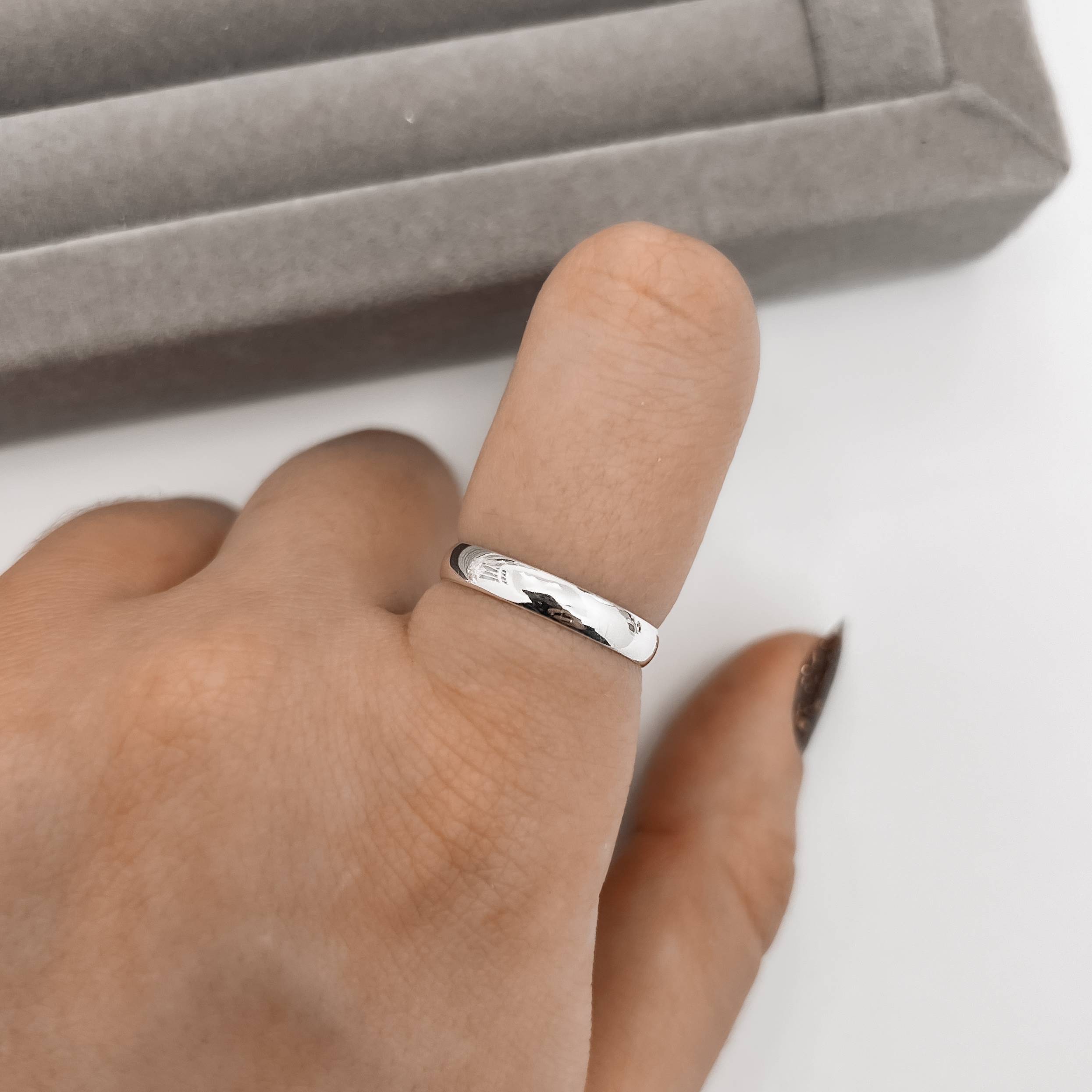 Imagem Secundária Aliança fio meia cana 3mm